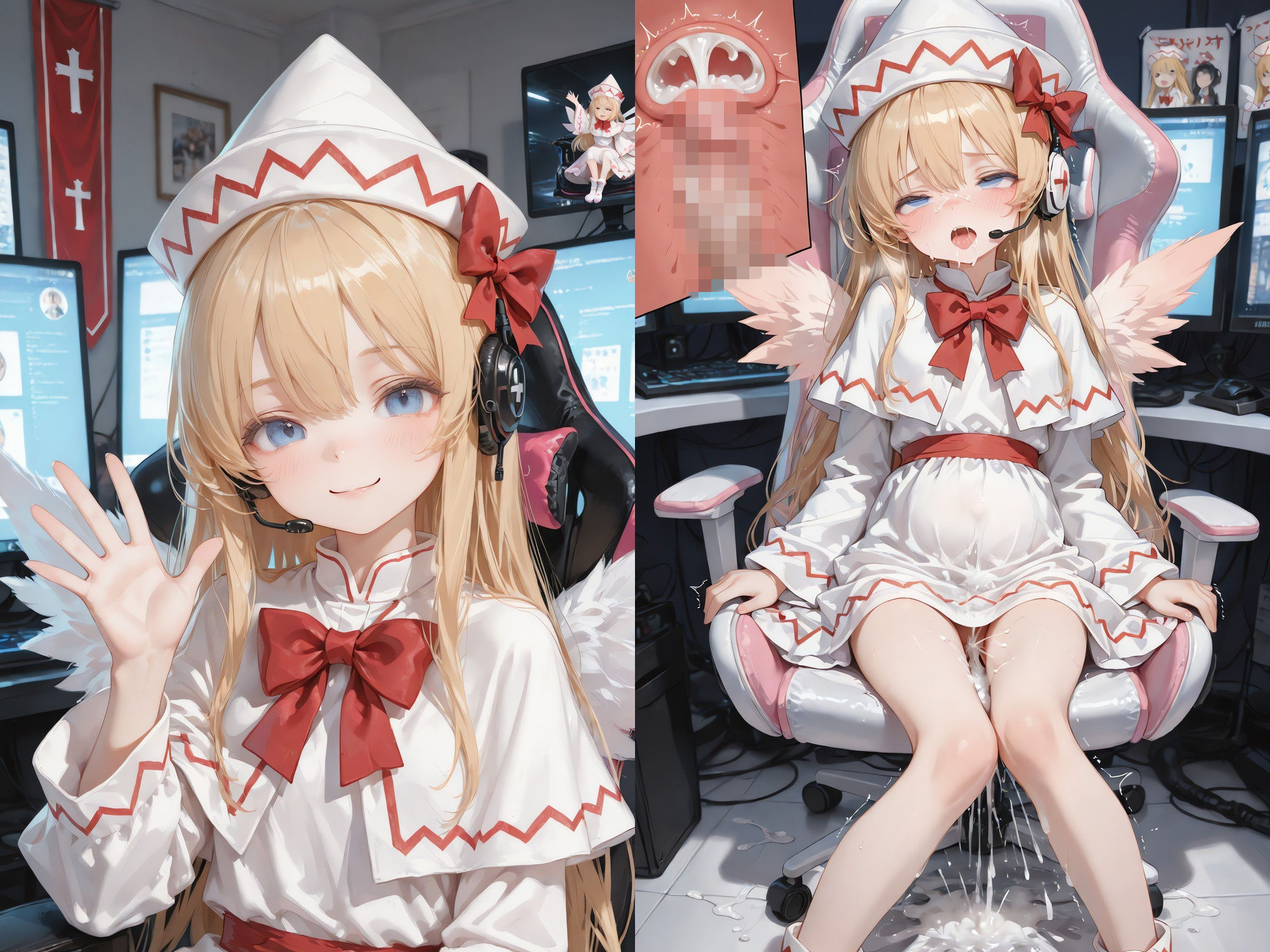 幻想郷アイドルライブで魔法のオナホがつながった 〜幻想郷ライブ×魔法のオナホ、中出し転送だらけの一日〜 （透過・ボテ腹あり） サンプル画像7