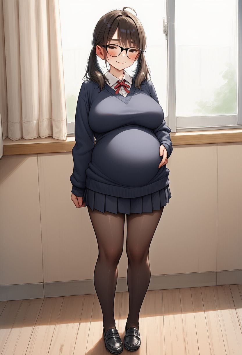 幼なじみ地味子とsexして妊娠させて出産させてを2回 サンプル画像7