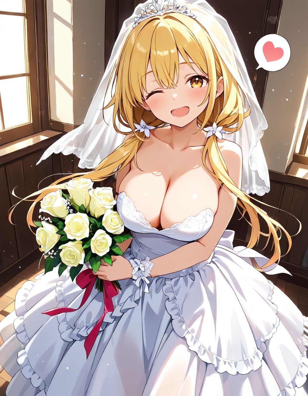 幼馴染と結婚するためにデキ婚狙うことにしました！ ウェディングドレスモデル編 サンプル画像1