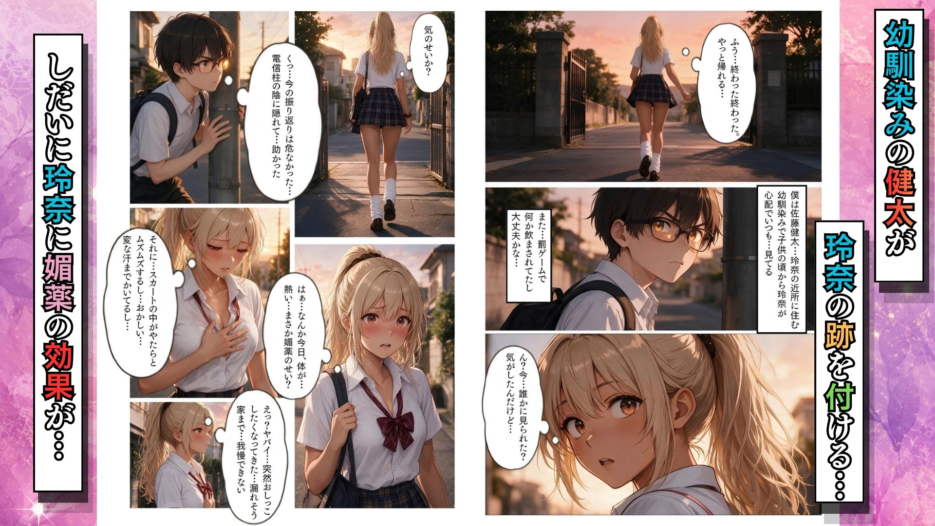 幼馴染み彼氏持ちの黒ギャルJKをオナホにする方法 サンプル画像2