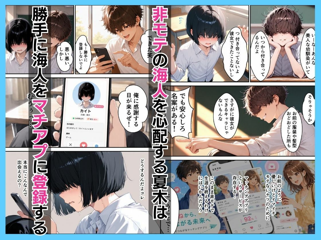 幼馴染ギャルにマチアプの予行練習を頼んだら中出し本気セックスした話 サンプル画像3