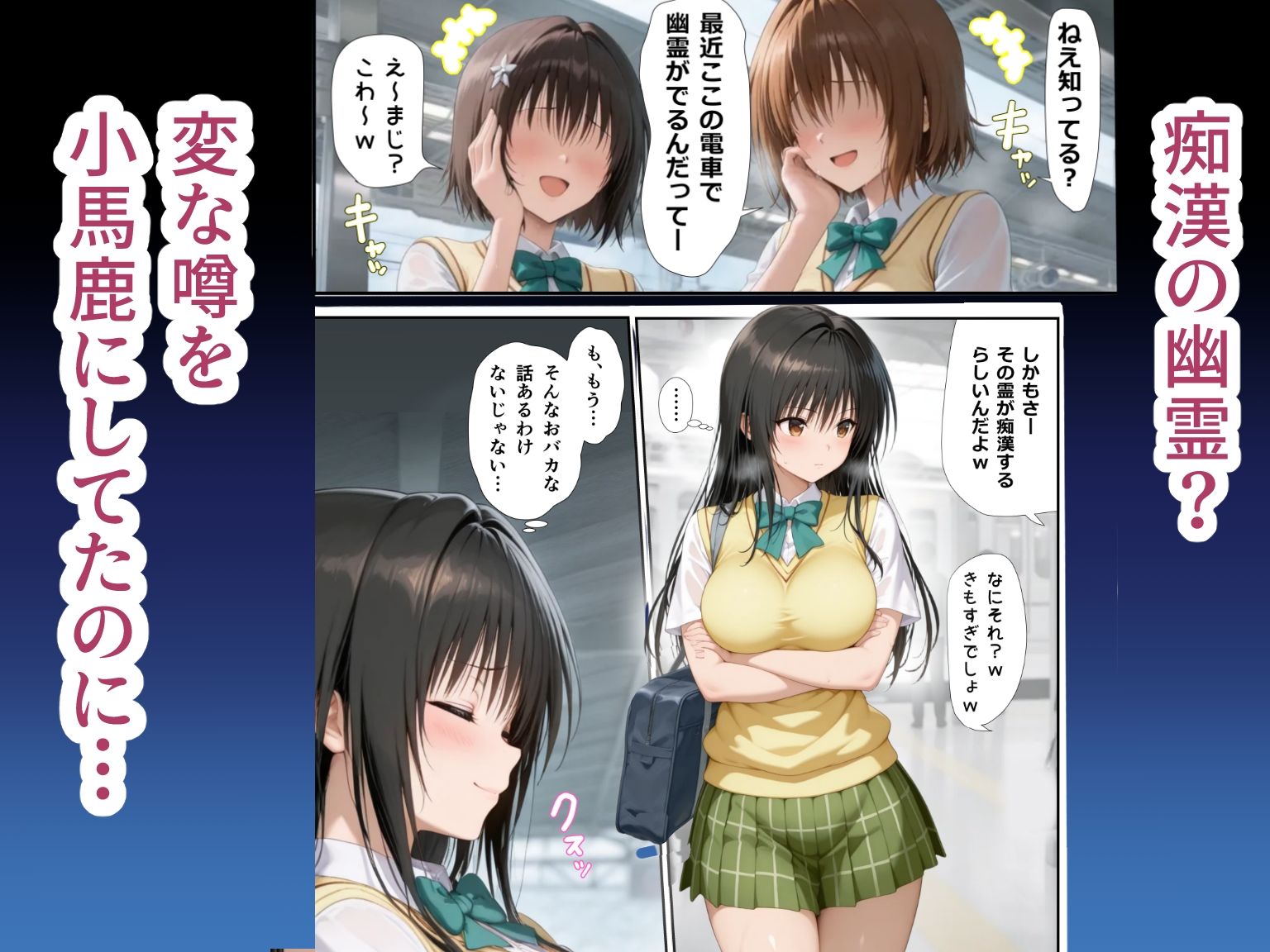 幽霊電車で目を付けられて無理やり痴◯霊プ サンプル画像1