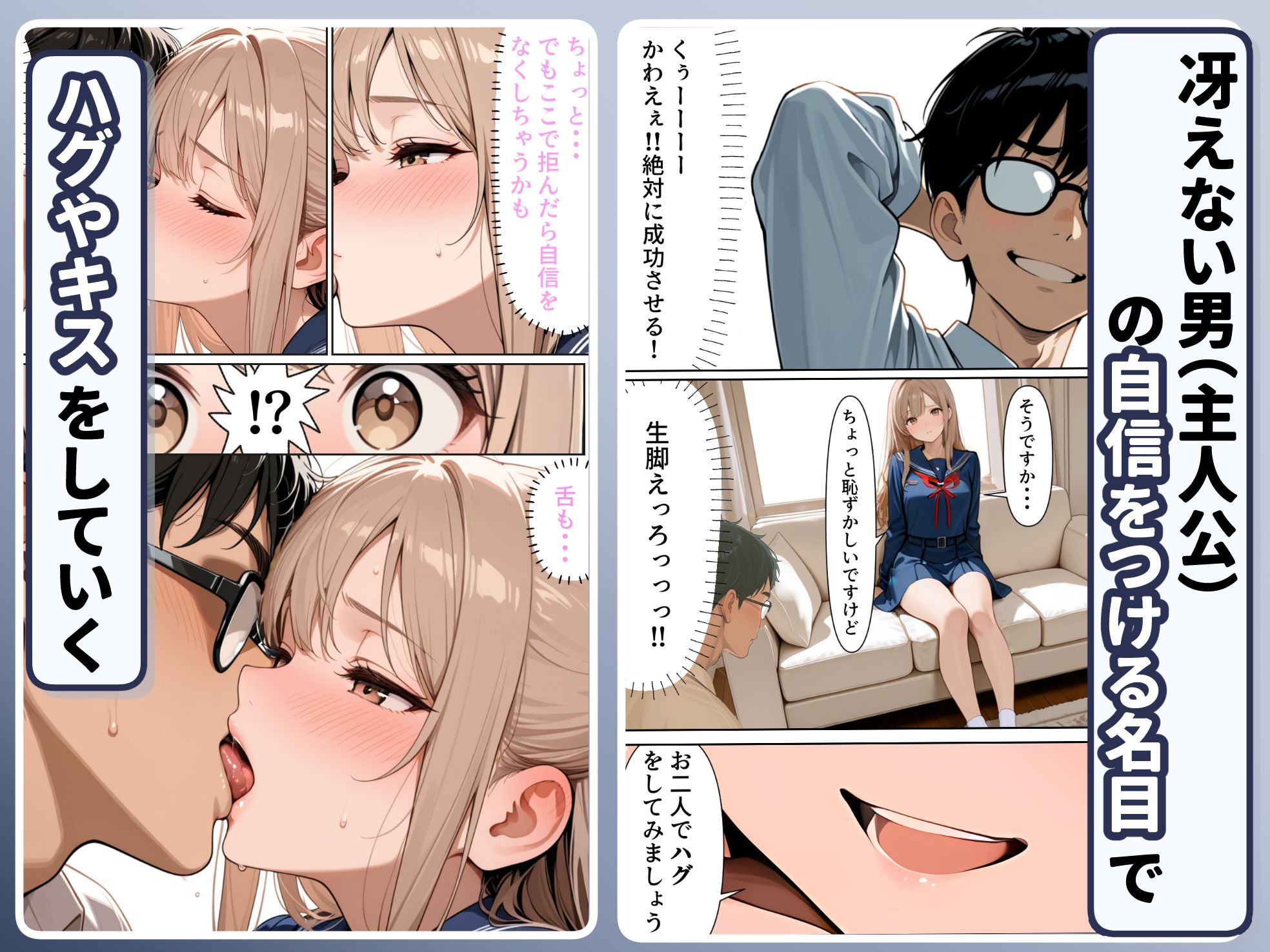 底辺逆転-どん底ぼっち童貞の俺が億万長者に！？同級生の美女を「冴えない男の救済企画」と称した高額バイトで釣ってみた結果・・・ サンプル画像4