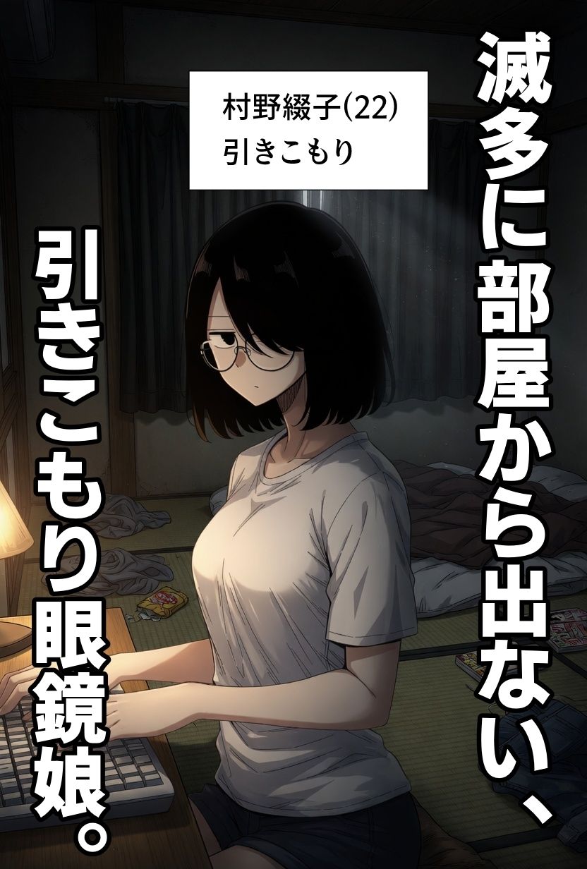 引きこもり女に餌付けしてたら、セックスさせてくれるようになった。 サンプル画像1