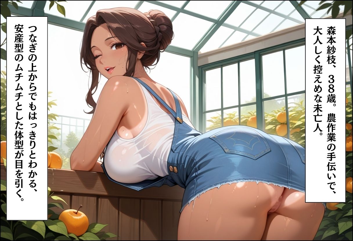 引っ越してきた田舎町がムチムチ熟女だらけだった話 〜農作業着の熟女たちとビニールハウス密室種付け編〜 サンプル画像5