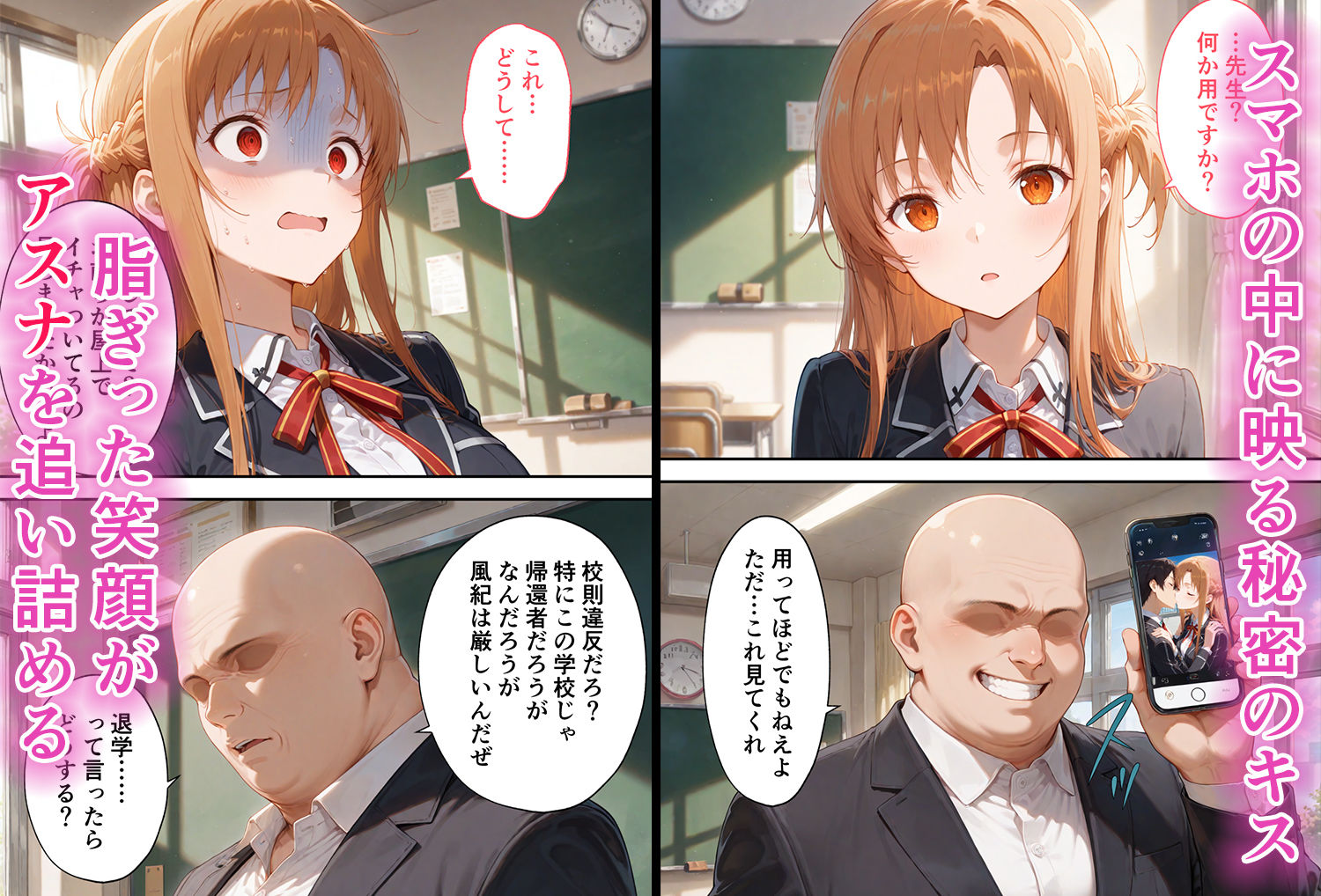 弱みを握られた俺の彼女が寝取られ堕ちるまで アスナ編 サンプル画像2