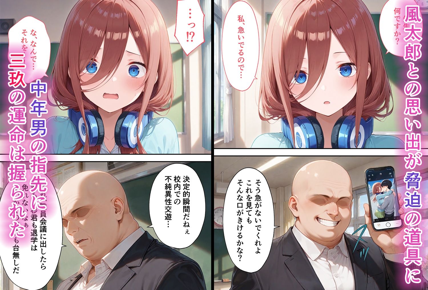 弱みを握られた俺の彼女が寝取られ堕ちるまで 三玖編 サンプル画像2