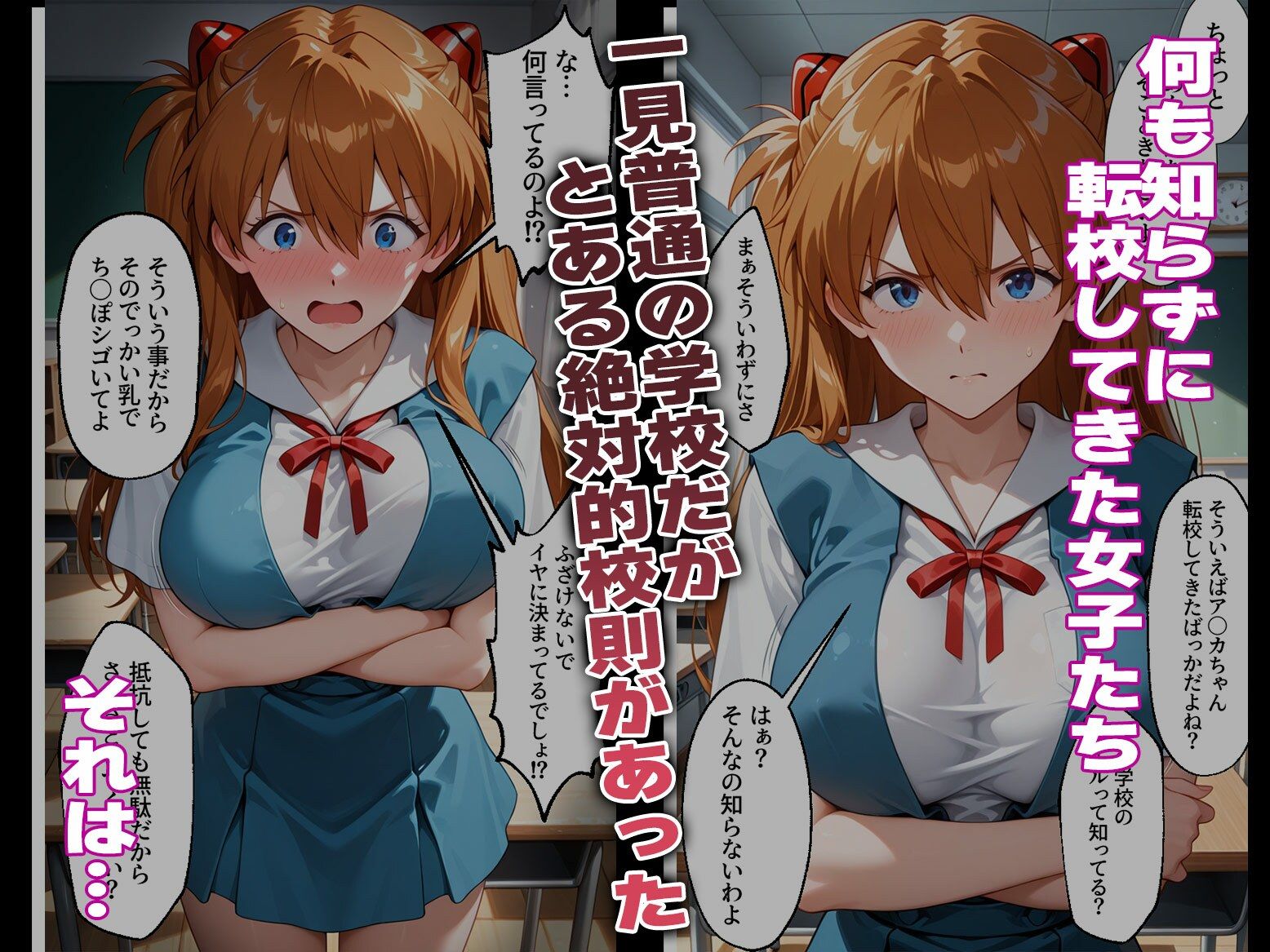 強●性処理学校 私たちこのクラスのオナホです ア●カ＆綾●＆マ●編 サンプル画像1