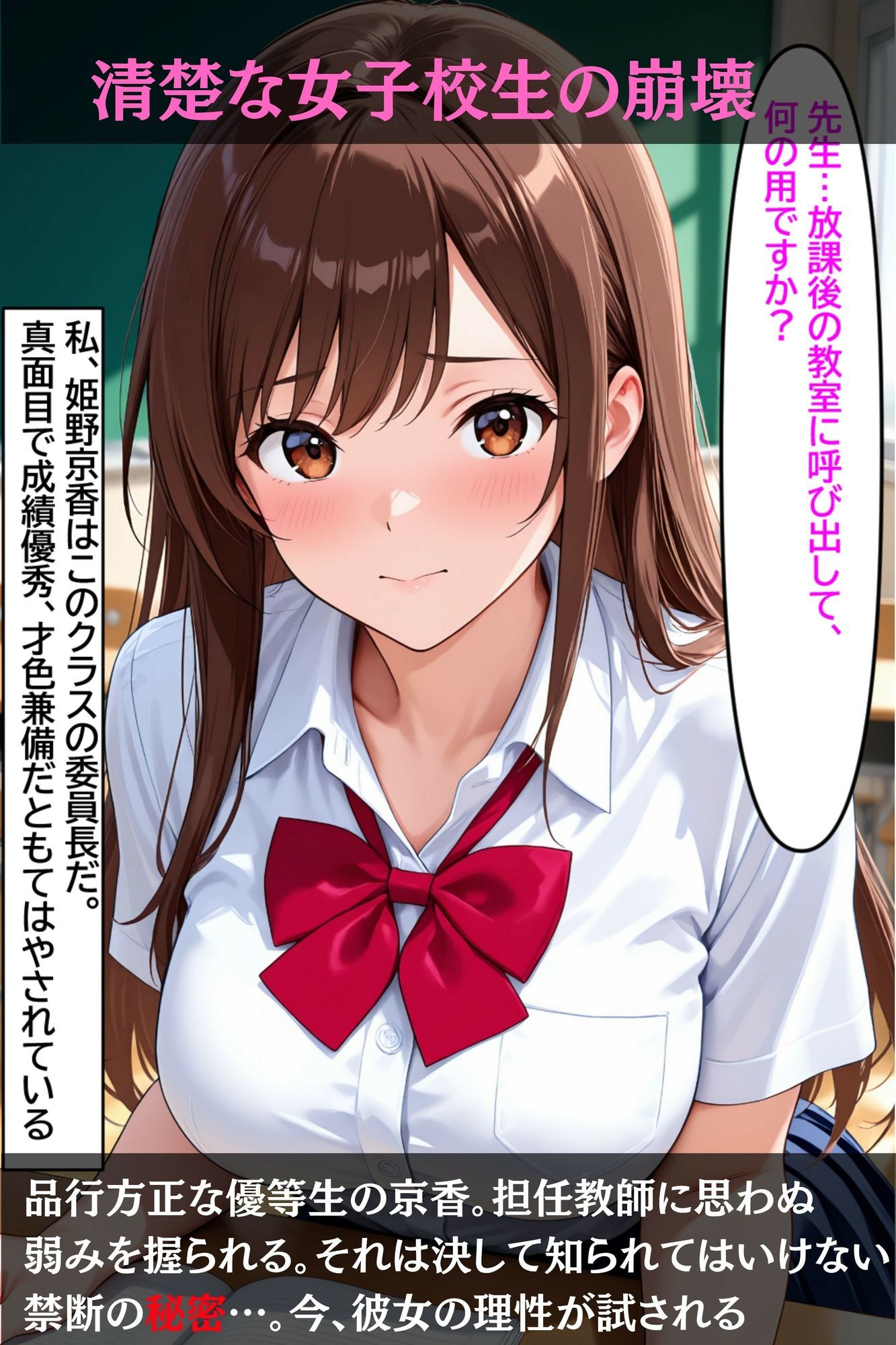 強●性指導「密会報告ー品行方正・委員長の陥落ー」「NTRメス堕ちへ」 サンプル画像1