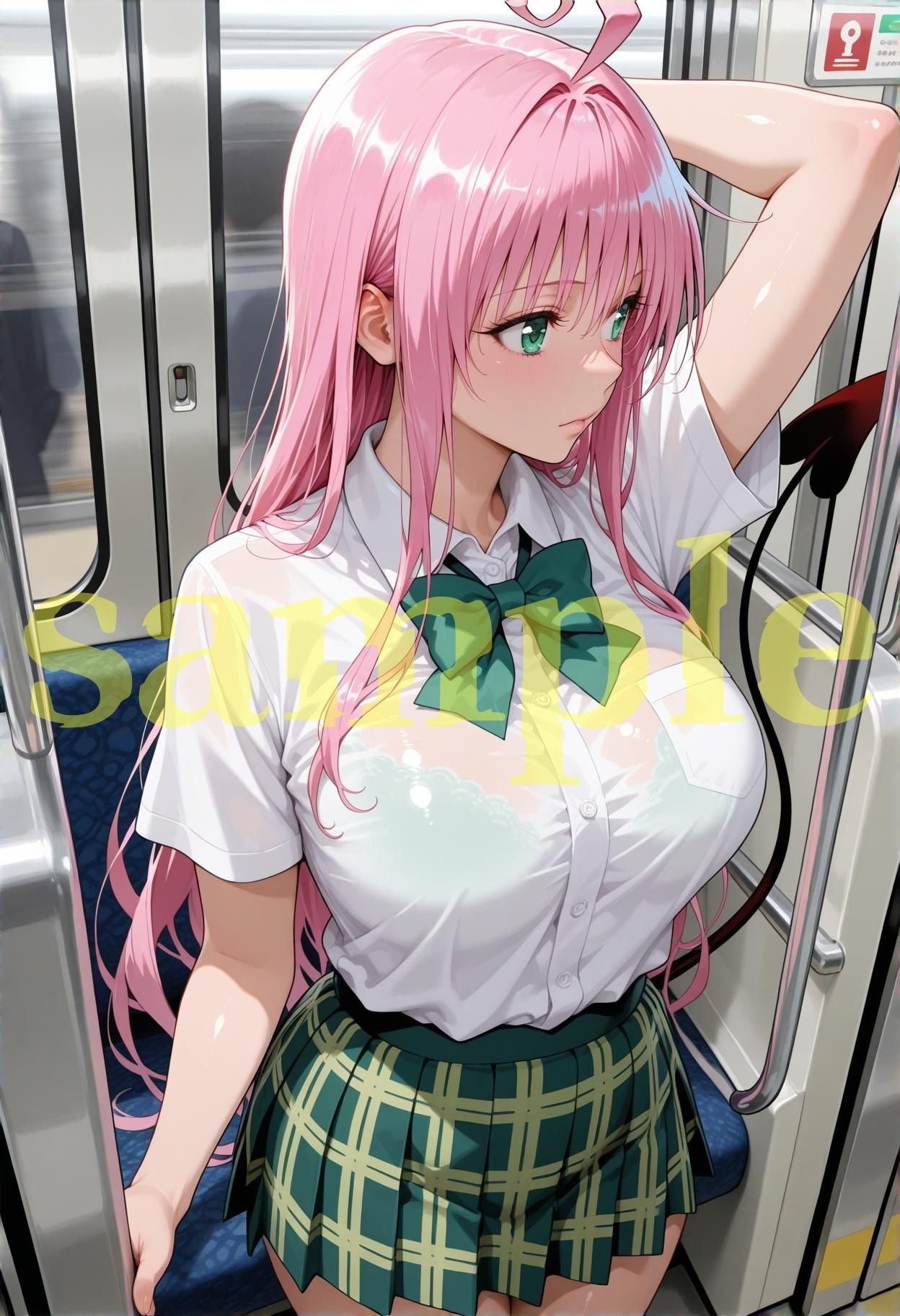 強〇快楽痴〇電車 ラ〇編 サンプル画像1