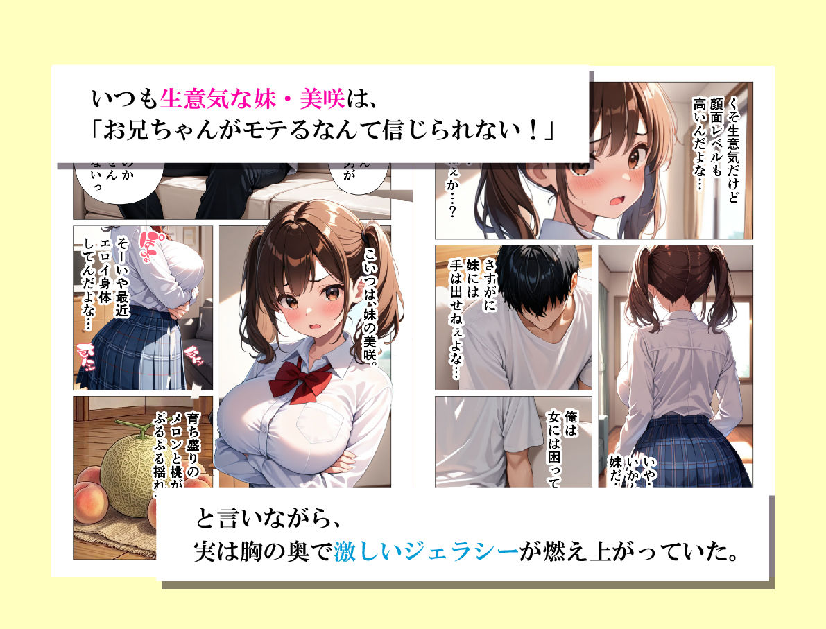 彼女がいるのに 生意気妹の柔肉巨乳の虜になり、妹えっちがやめられない話 サンプル画像2