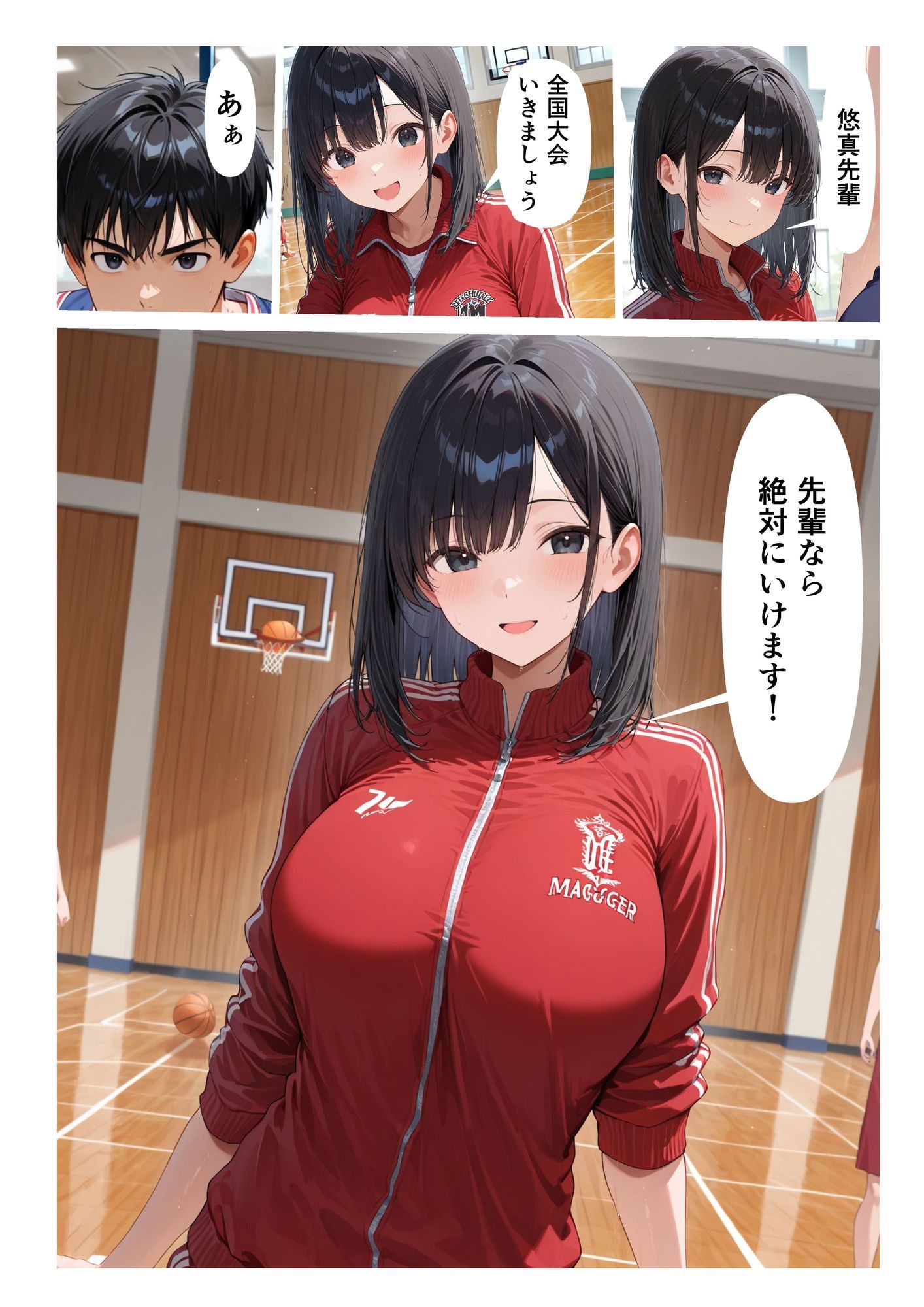 彼女がいるのに体育館倉庫で部活マネージャーを潮吹き絶頂させた話 サンプル画像2