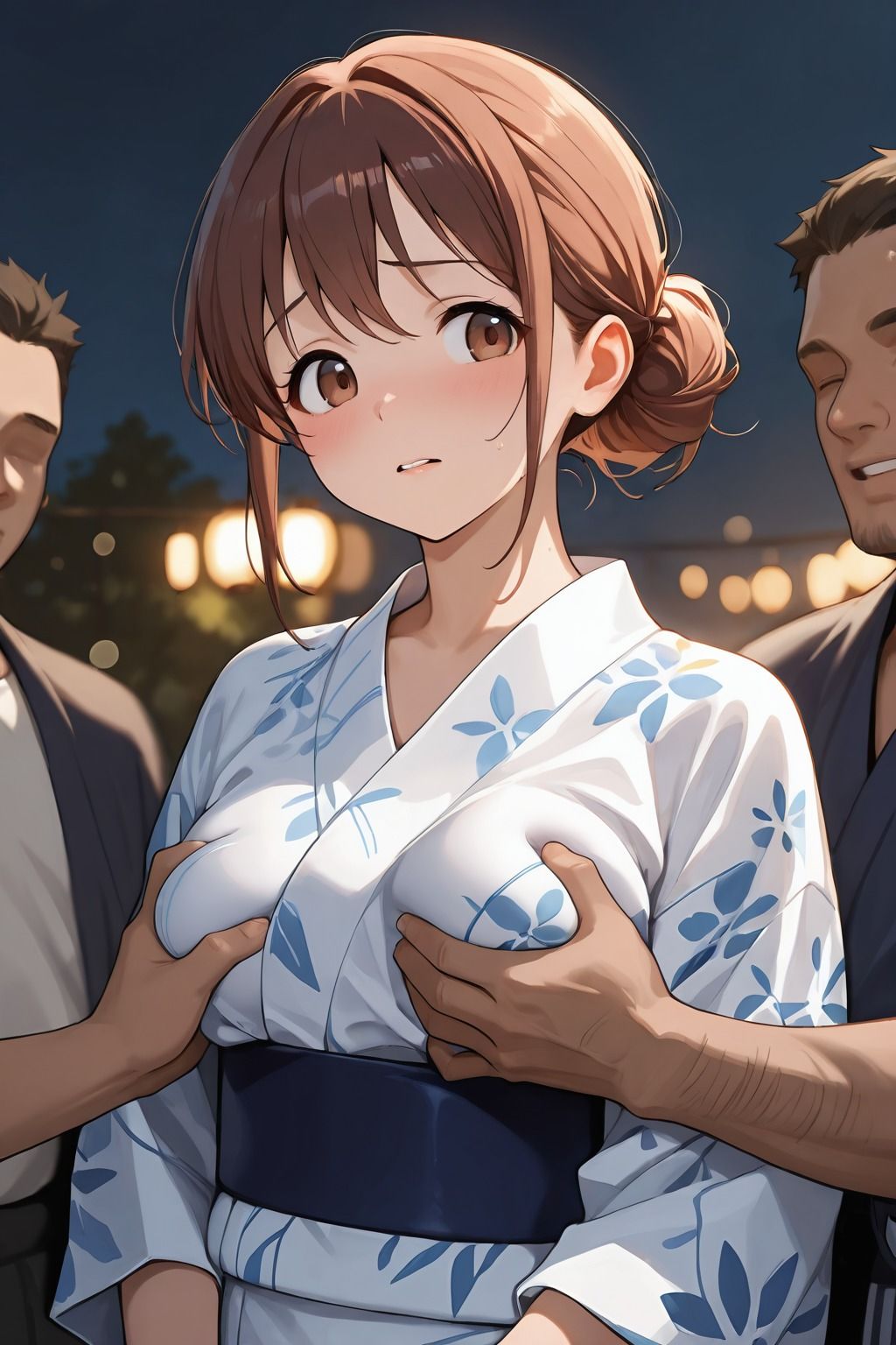彼女が夏祭りで寝取られた サンプル画像3