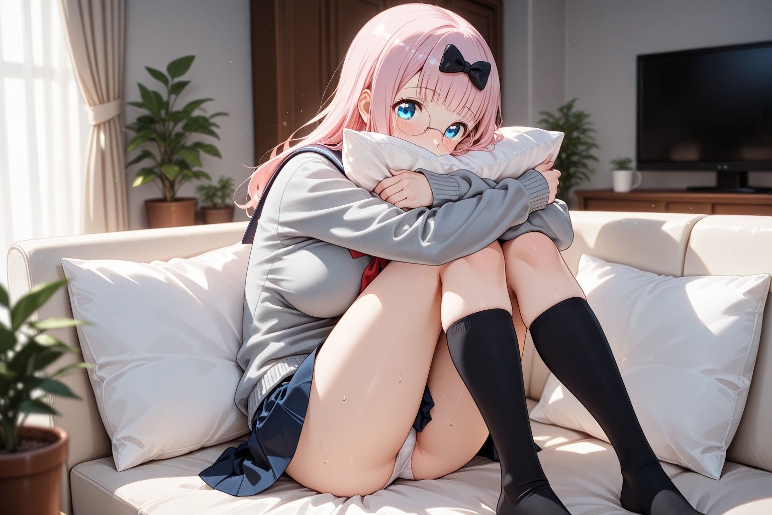 彼女の淫らな夜 〜秘密の放課後〜 か〇や様は告らせたい サンプル画像1
