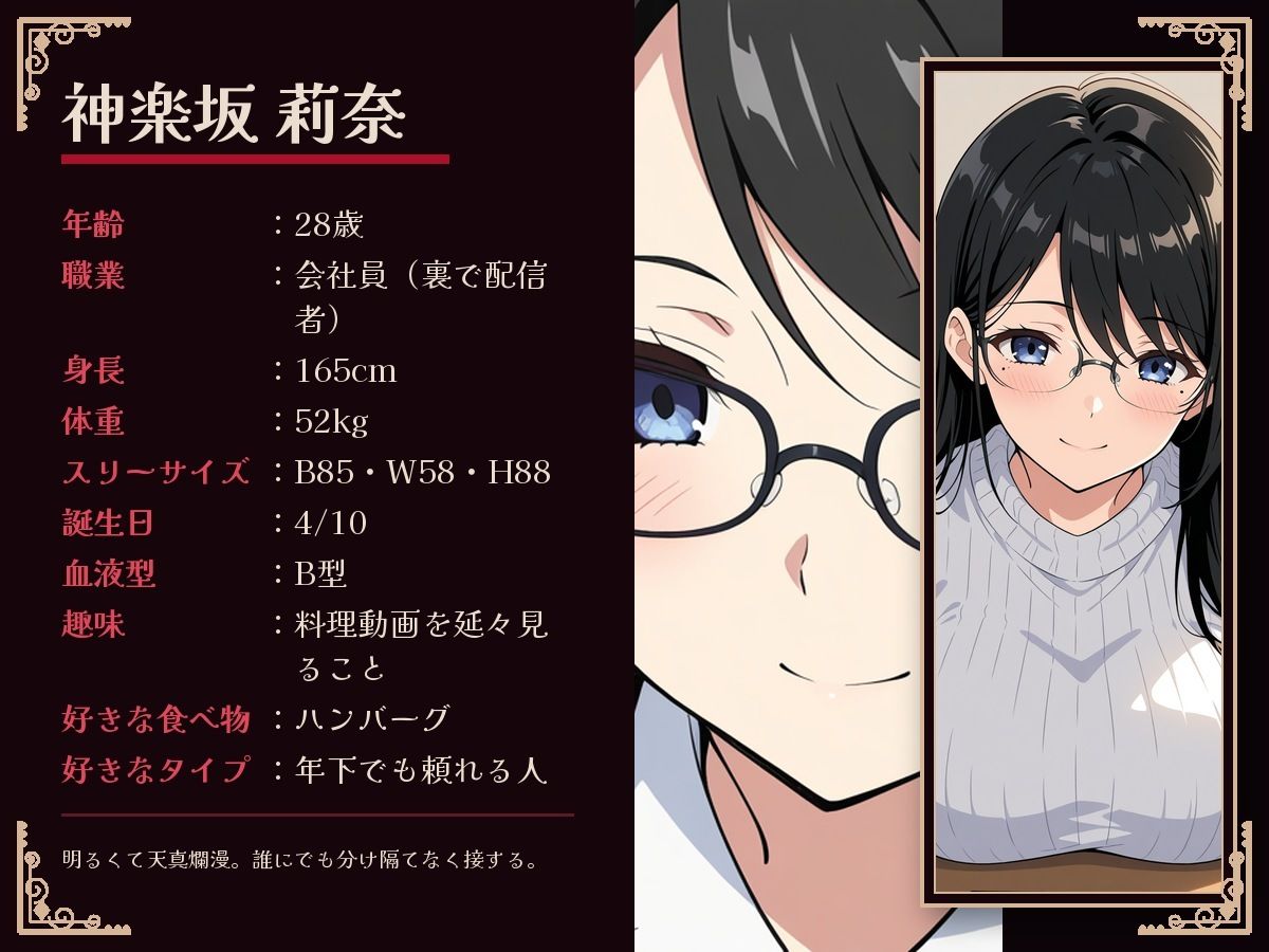 彼氏には内緒にしてください 〜隣人に配信で堕とされる眼鏡OL〜 サンプル画像8