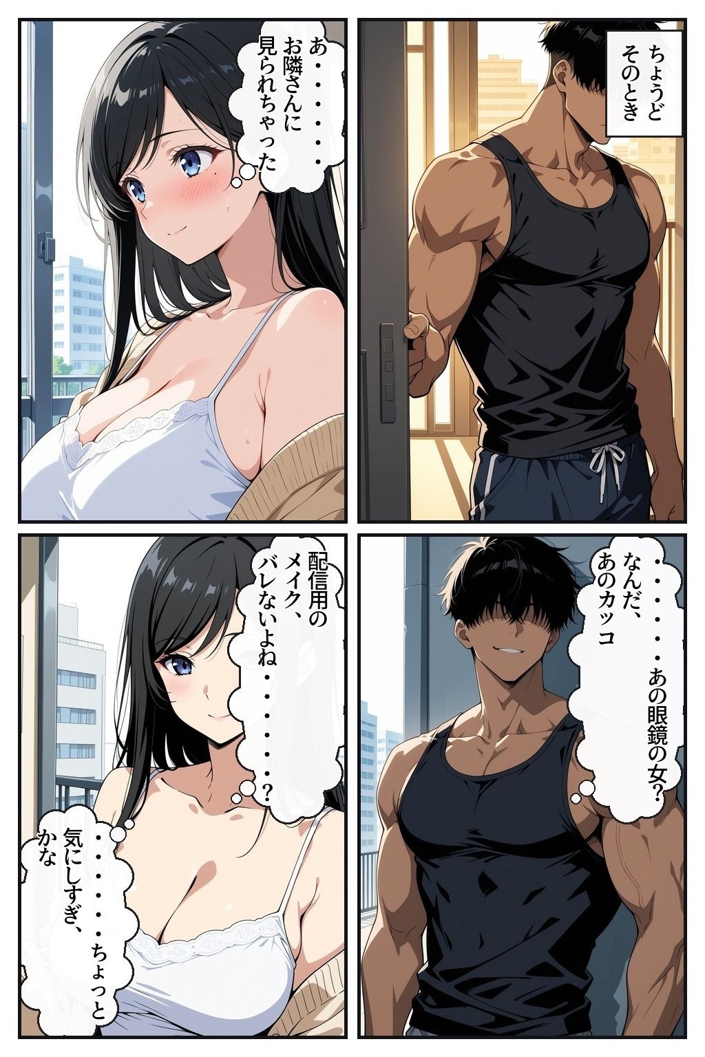 彼氏には内緒にしてください 〜隣人に配信で堕とされる眼鏡OL〜 サンプル画像9