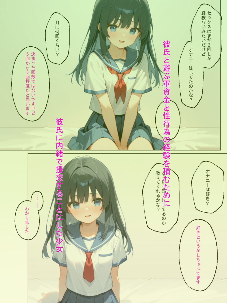 彼氏に内緒で援交した少女に中出しセックスを教えてみた！ サンプル画像4