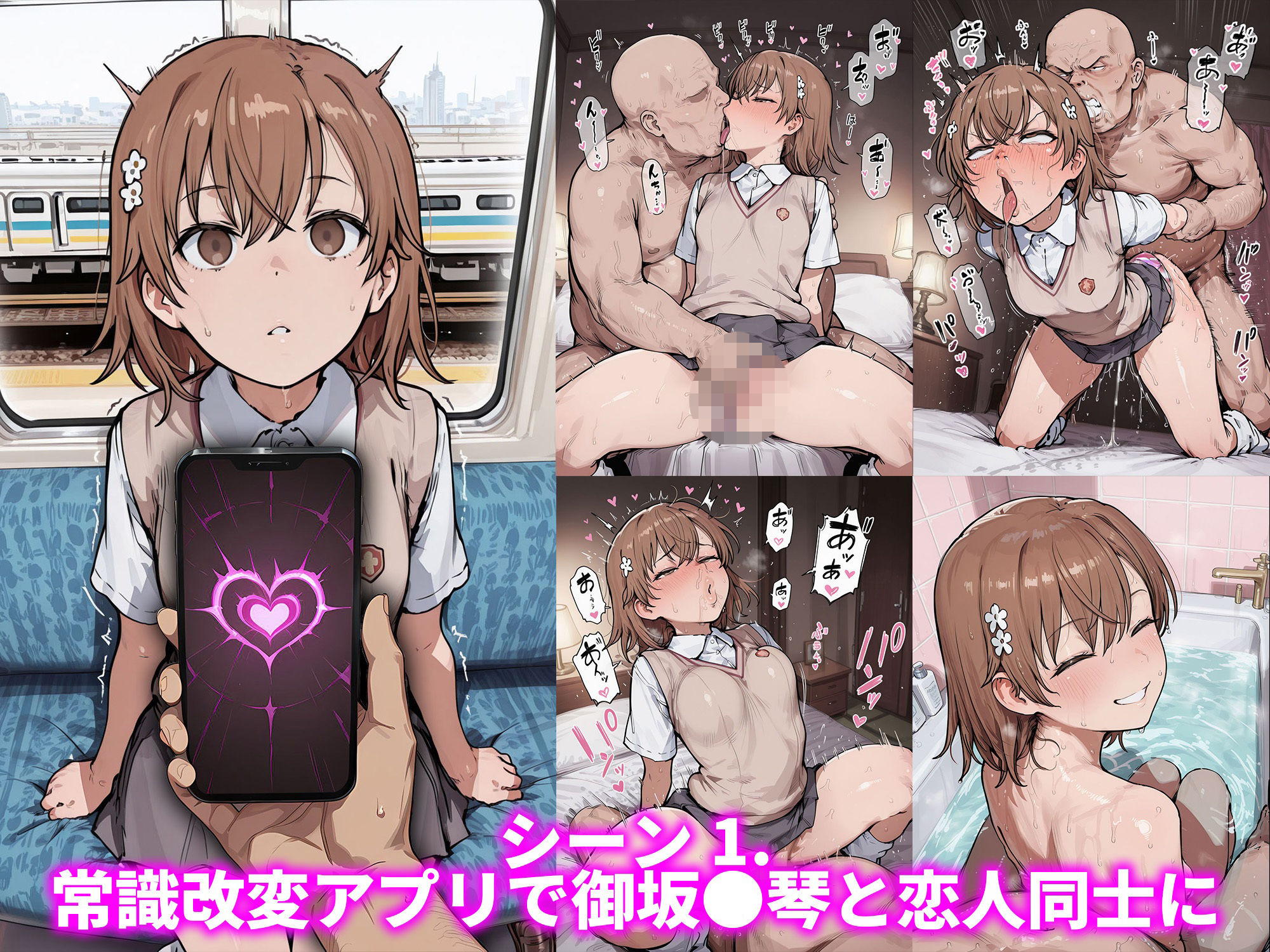 御坂●琴と（常識改変アプリで孕ませてから）幸せな結婚がしたい サンプル画像2