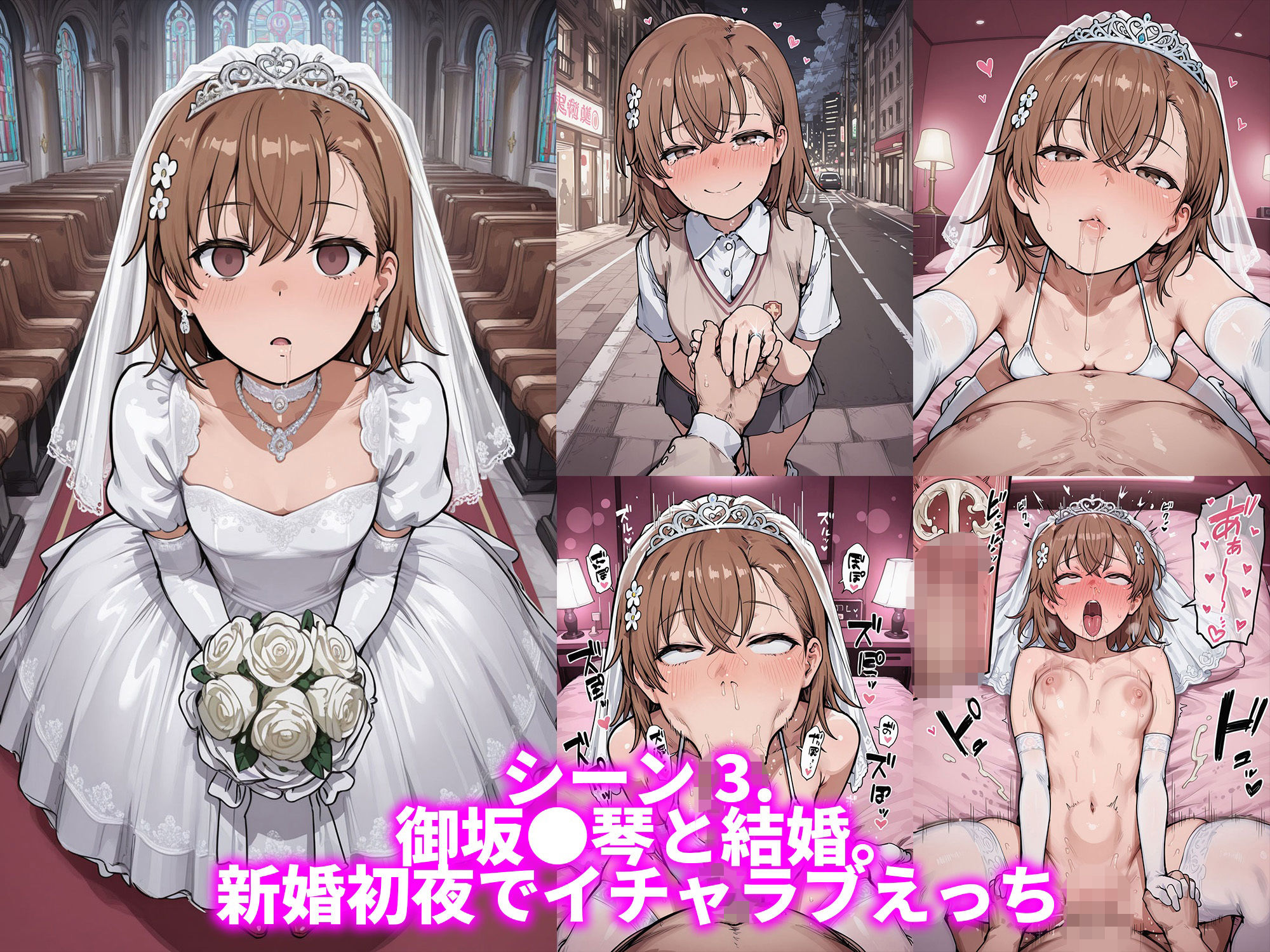 御坂●琴と（常識改変アプリで孕ませてから）幸せな結婚がしたい サンプル画像4