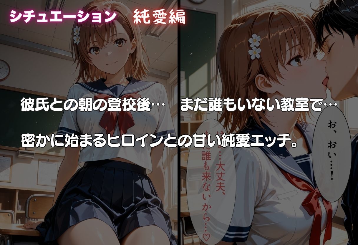 御坂◯琴が彼氏と甘エッチ直後、教師NTR中出しされ学園肉便器に堕ちた サンプル画像2