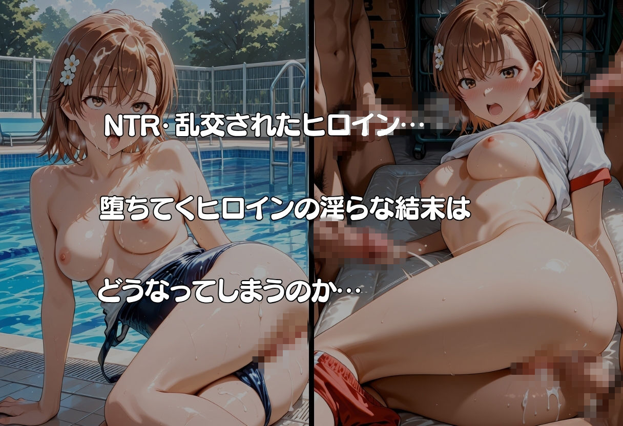 御坂◯琴が彼氏と甘エッチ直後、教師NTR中出しされ学園肉便器に堕ちた サンプル画像8