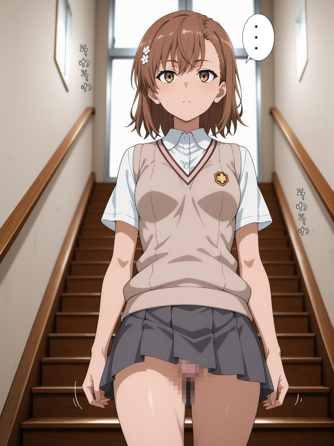 御坂〇琴を拘束エッチしちゃった話 サンプル画像1