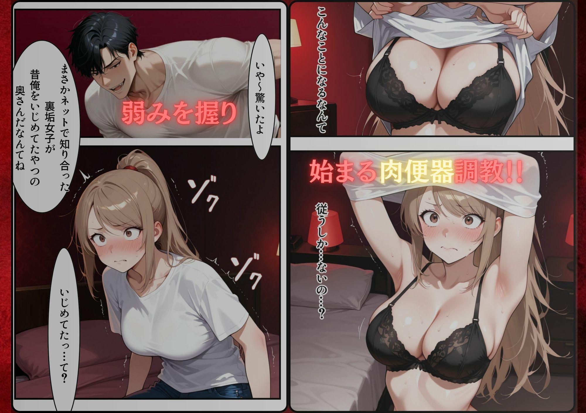 復讐NTR陥没乳首若妻肉便器化 サンプル画像4