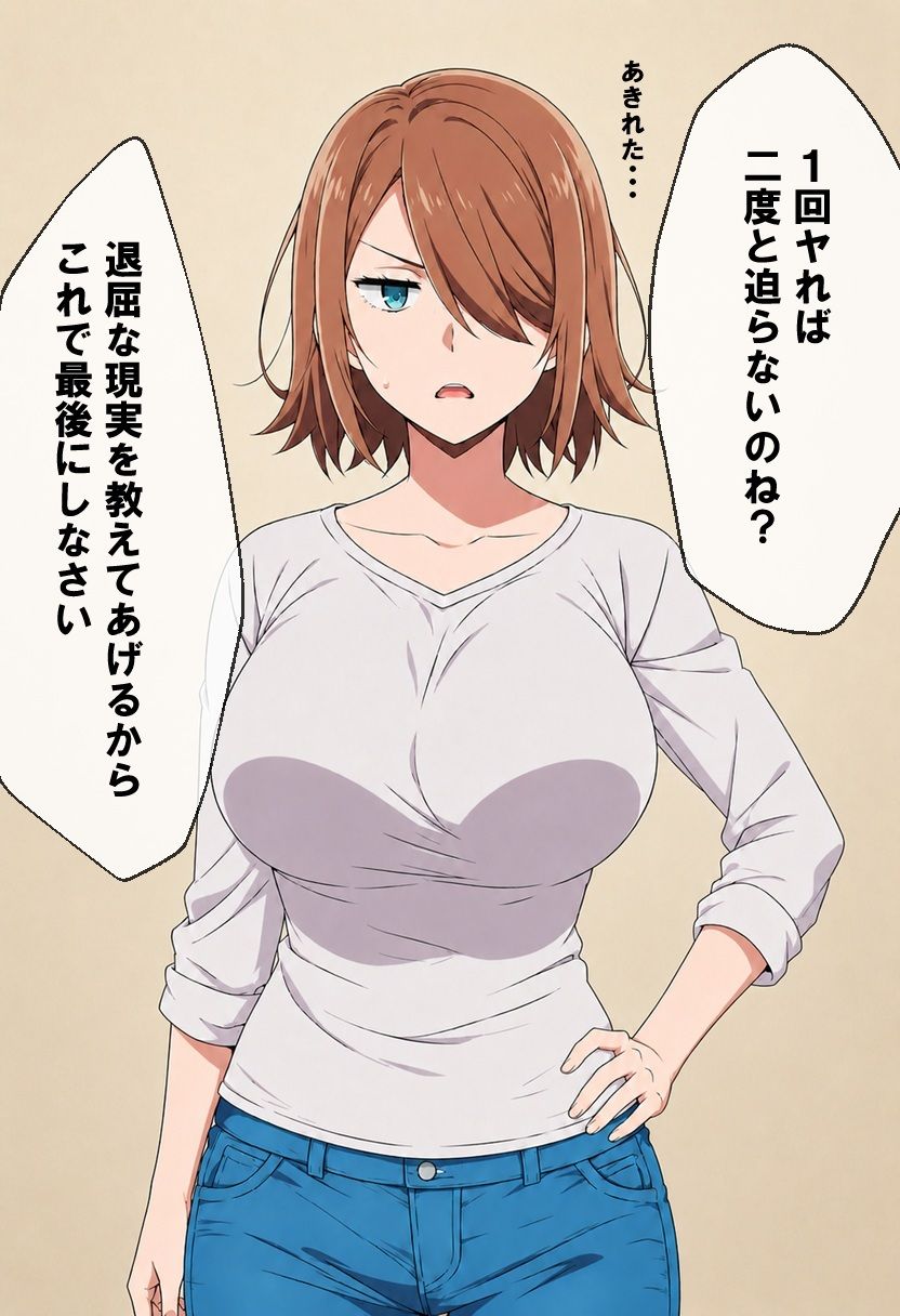 必死にヤらせてと頼み込む息子とエッチしちゃうお母さんCG集  〜自分が育てたチンポに不覚にもイキ狂い〜 サンプル画像5