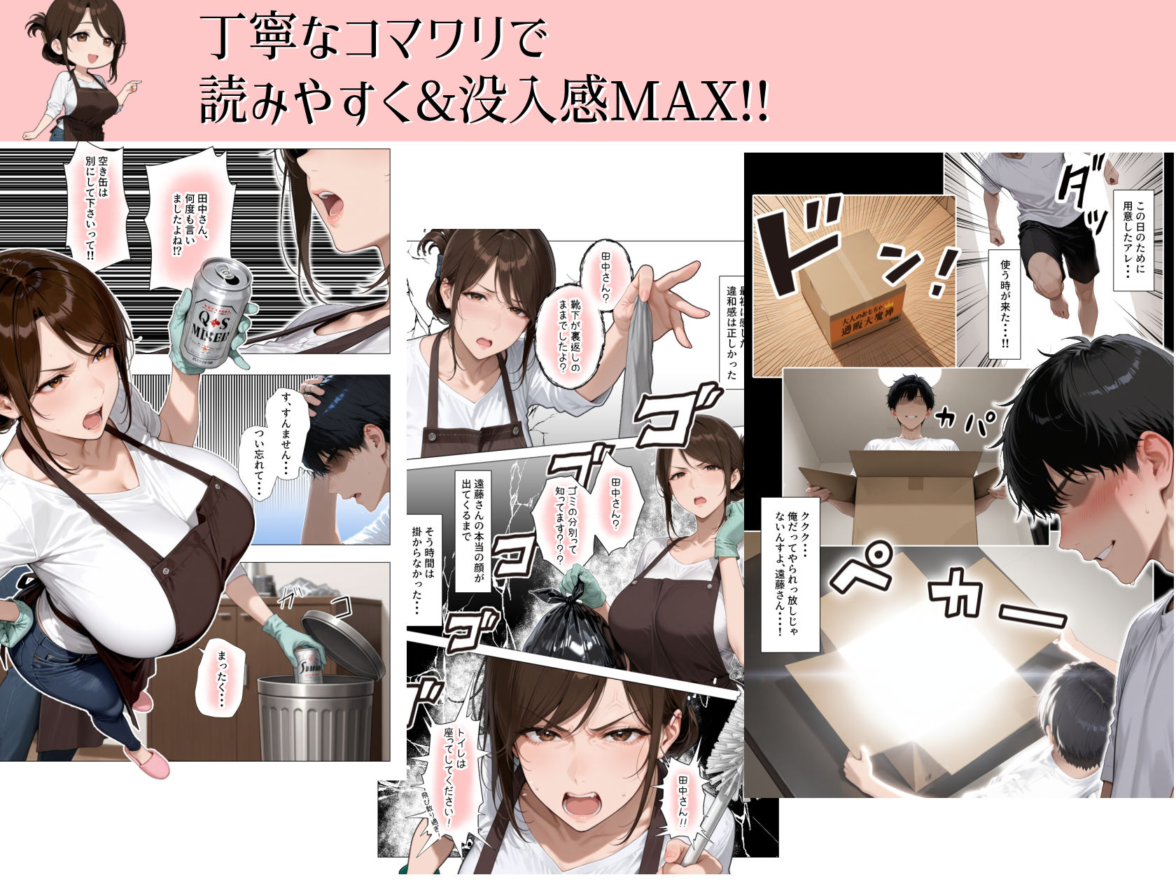 怒ってばかりの綺麗め家政婦さんが実は俺のパンツでオナニーするケツ穴大好き欲求不満ドスケベオバサンだった件 サンプル画像3