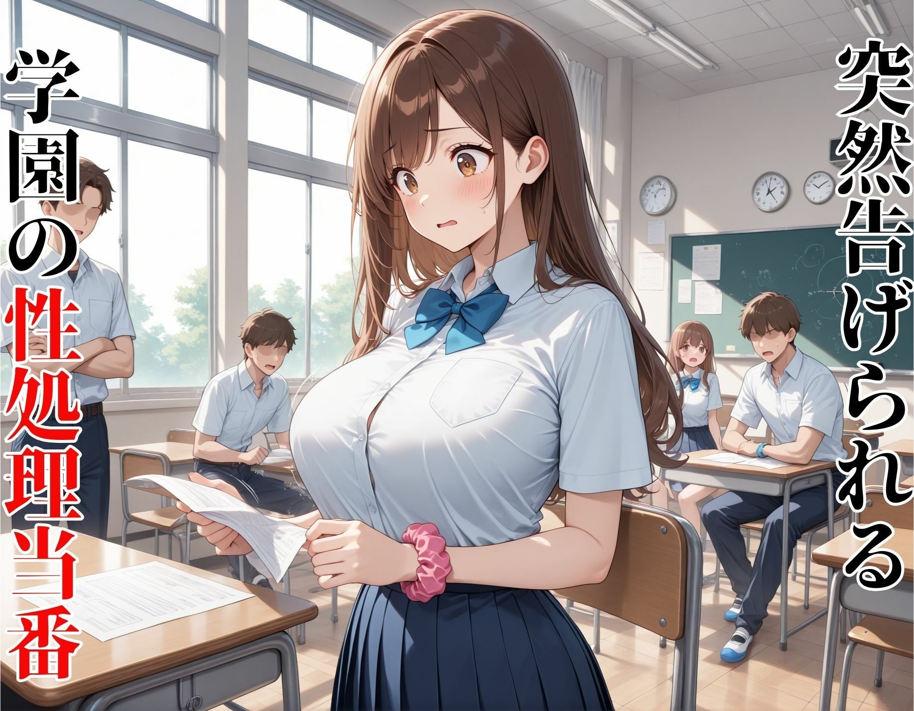 性処理学園  突然の性処理当番指名で無理やり→快楽堕ち サンプル画像1