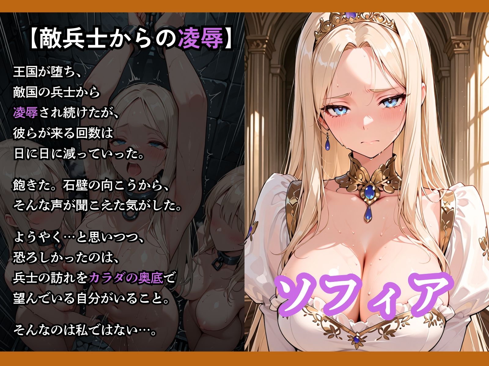 性奴●になった姫〜下女に寸止めされてイキたくてしかたない状態で金持ちおじに買われた5人の姫〜【王国は堕ちた。次は…わたしの番4】 サンプル画像3