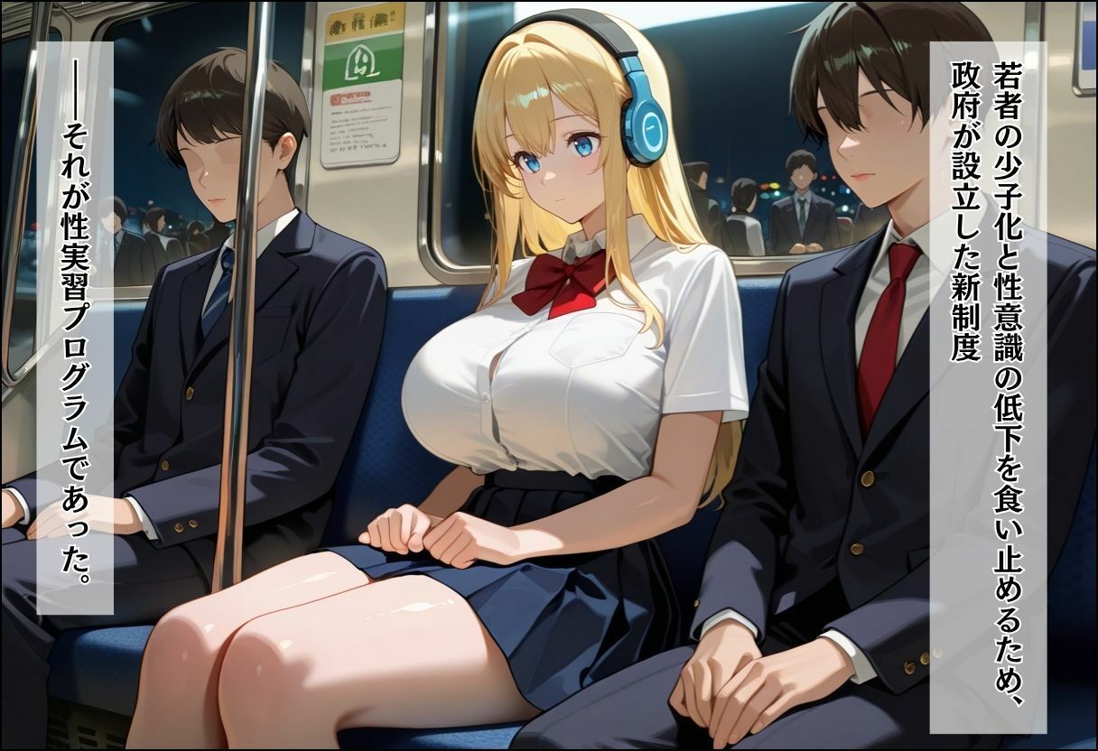 性実習プログラムーセックスが義務教育になった話〜〜清楚先輩とツンデレ同級生編〜 サンプル画像1