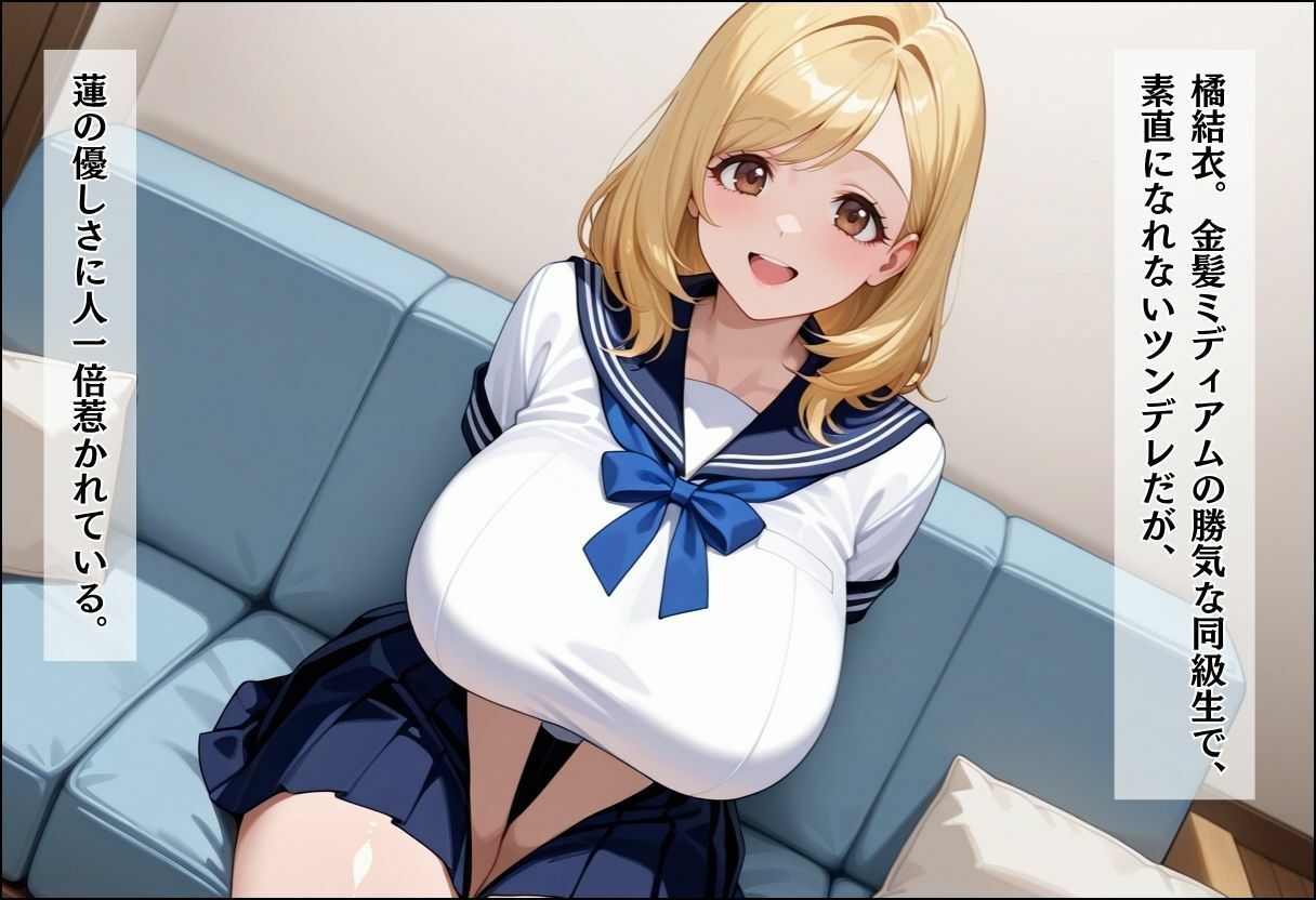 性実習プログラムーセックスが義務教育になった話〜〜清楚先輩とツンデレ同級生編〜 サンプル画像4