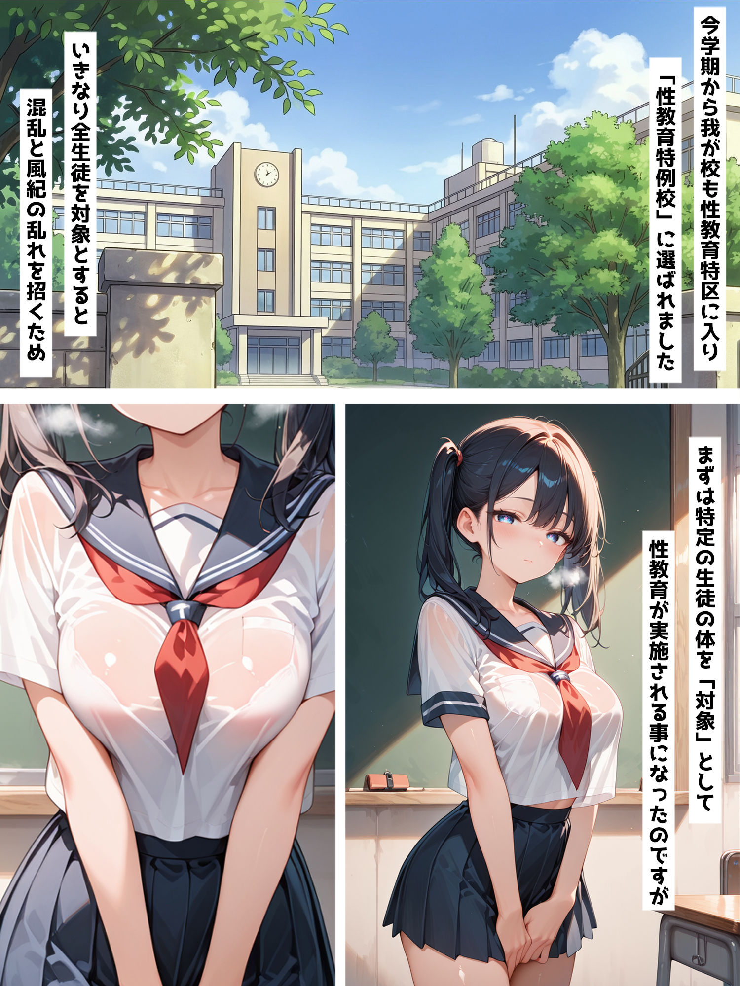 性教育学園X やりまくり！性処理当番編 vol.63【セリフ入有】 サンプル画像1