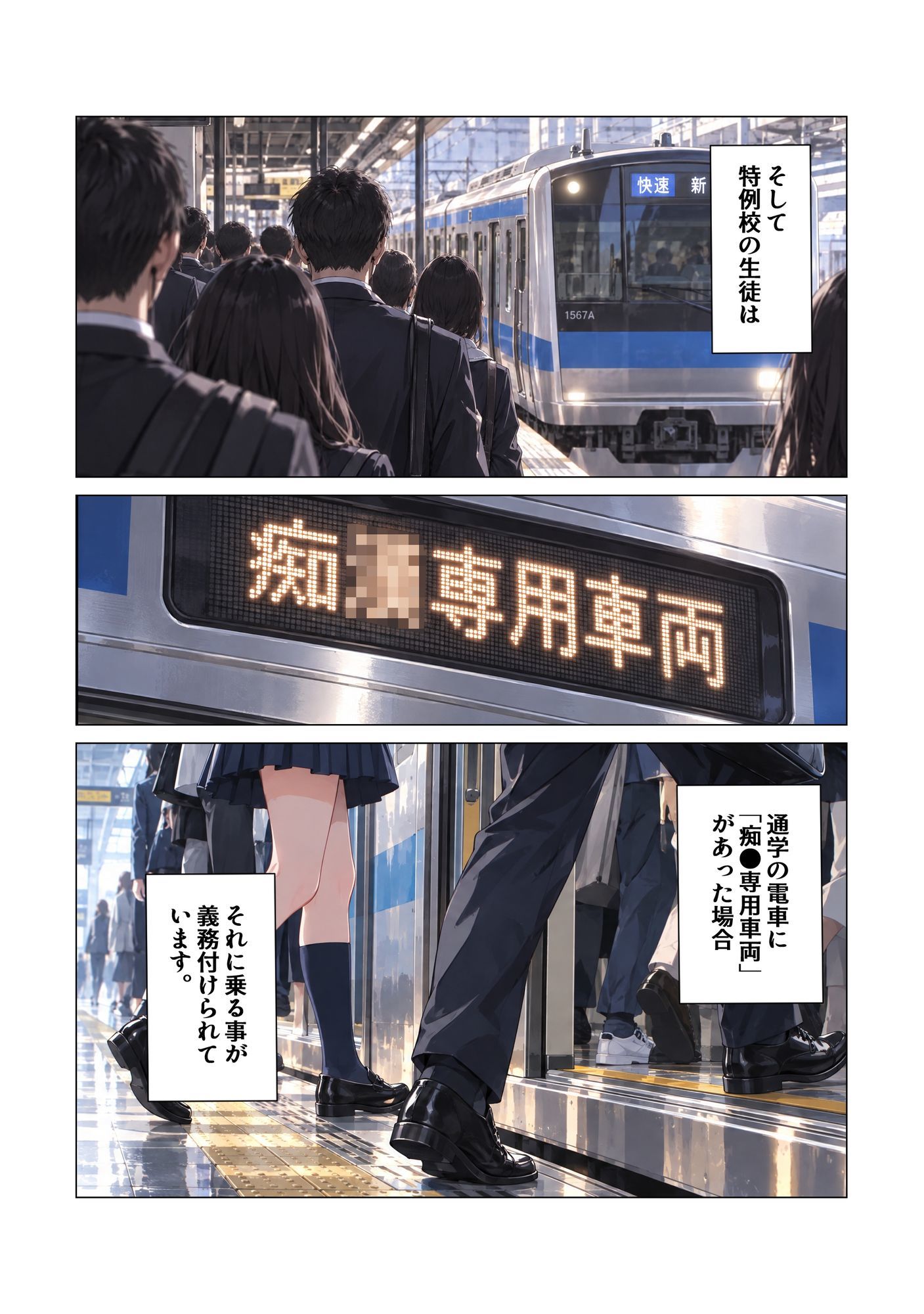 性教育学園X やりまくり！痴●専用車両編3 vol.64【セリフ入有】 サンプル画像2