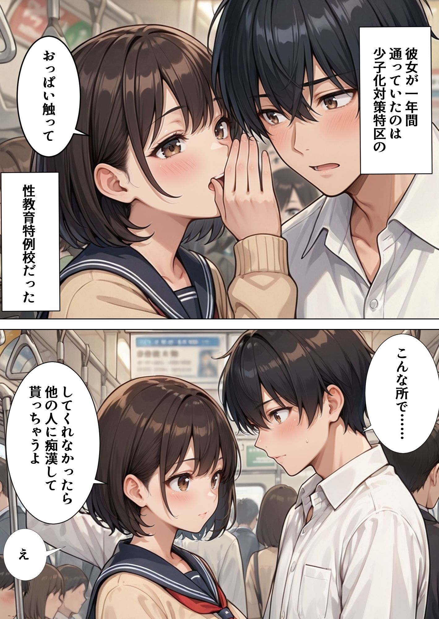 性教育学園X やりまくり！発情彼女1 vol.53【セリフ入有】 サンプル画像2