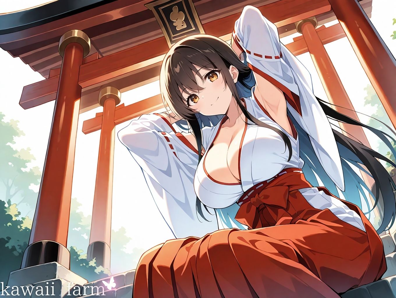 性欲まみれ 巫女ver. サンプル画像2