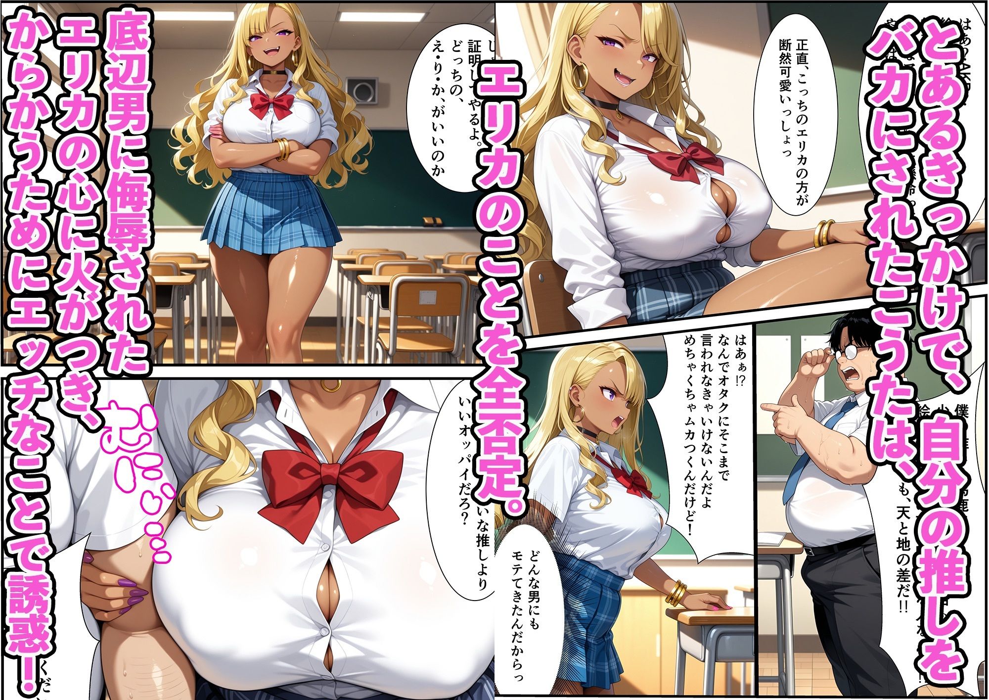 性欲強すぎるビッチなギャルが陰キャオタクに完堕ちする話 サンプル画像3