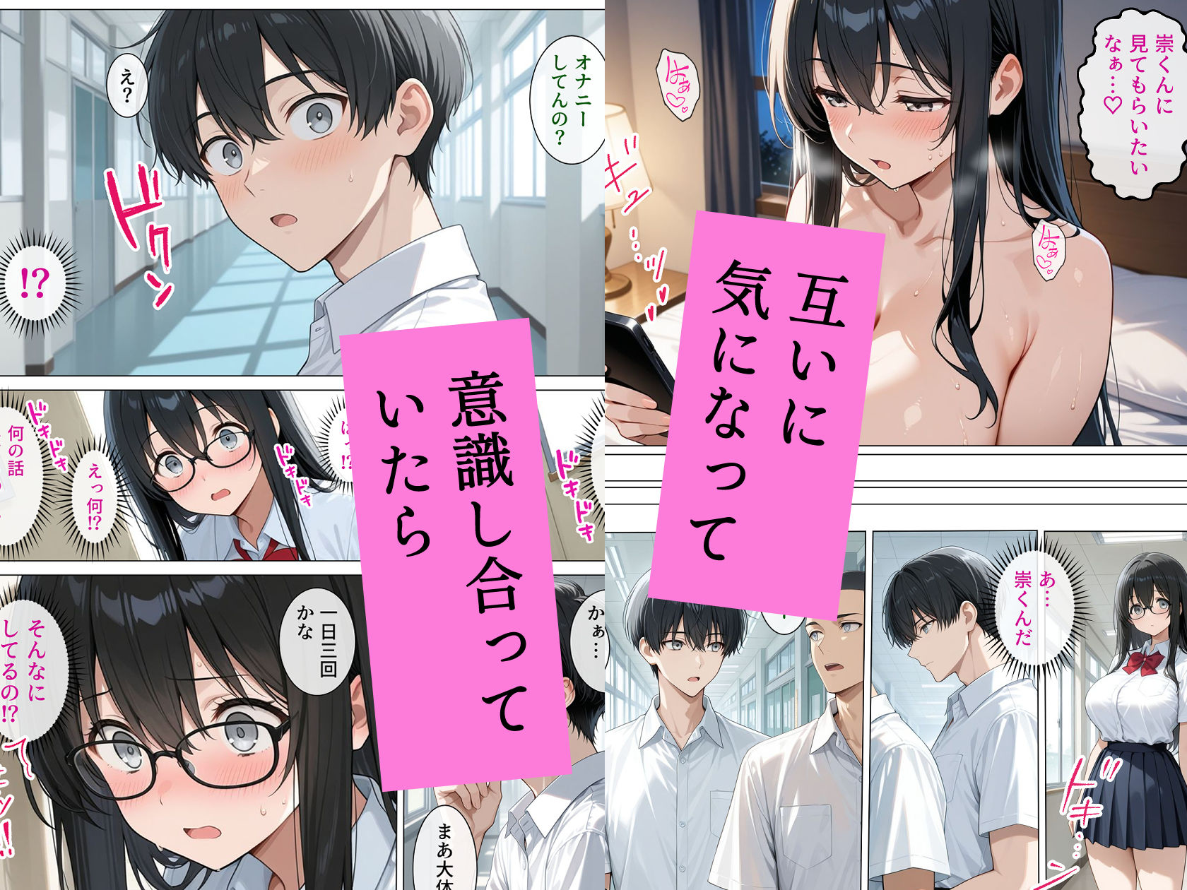 恋愛漫画みたいに互いを意識してたら両想いと分かって性欲全開発情セックス サンプル画像4