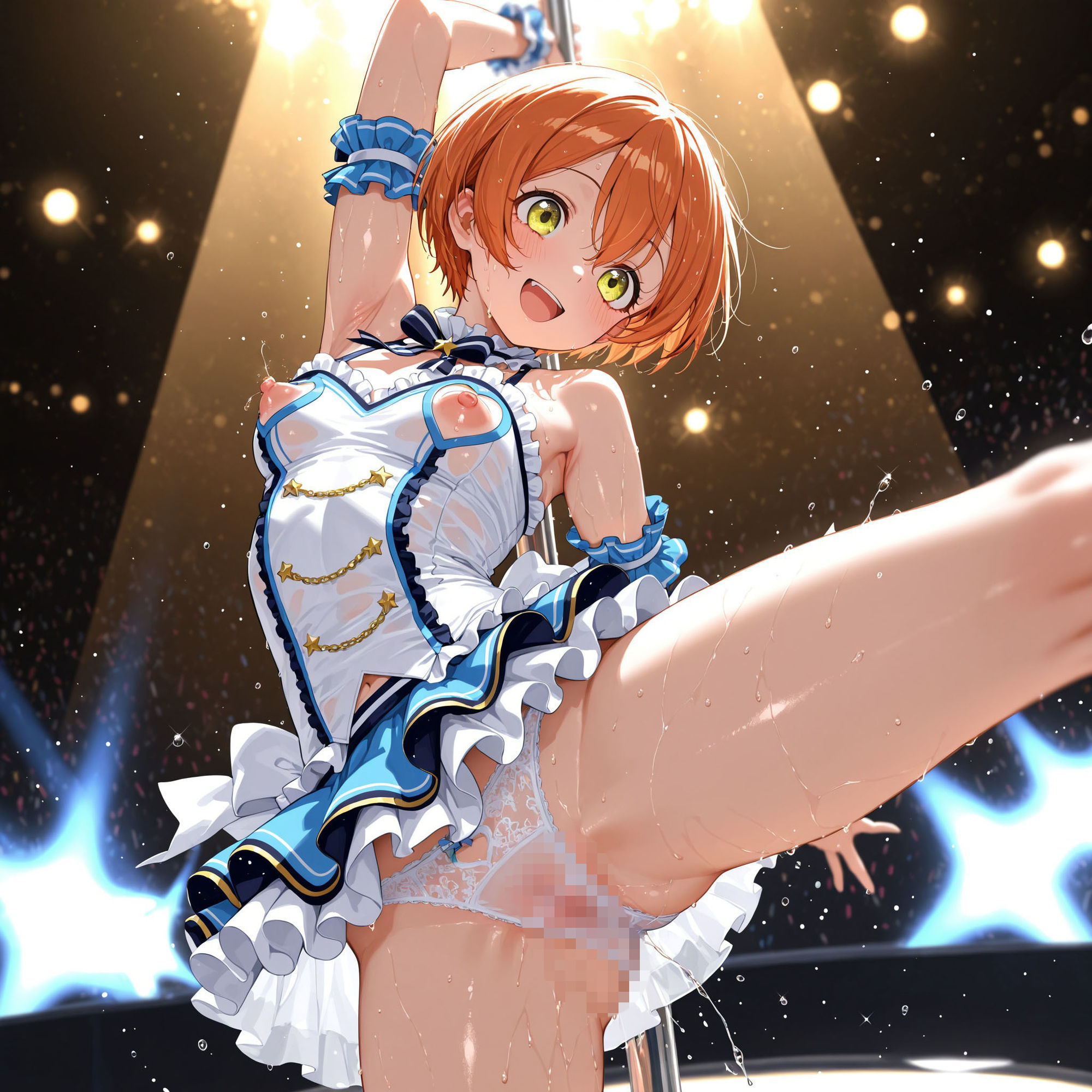恥ジライブ！！ ポールダンス 海○・凛・真○ サンプル画像6