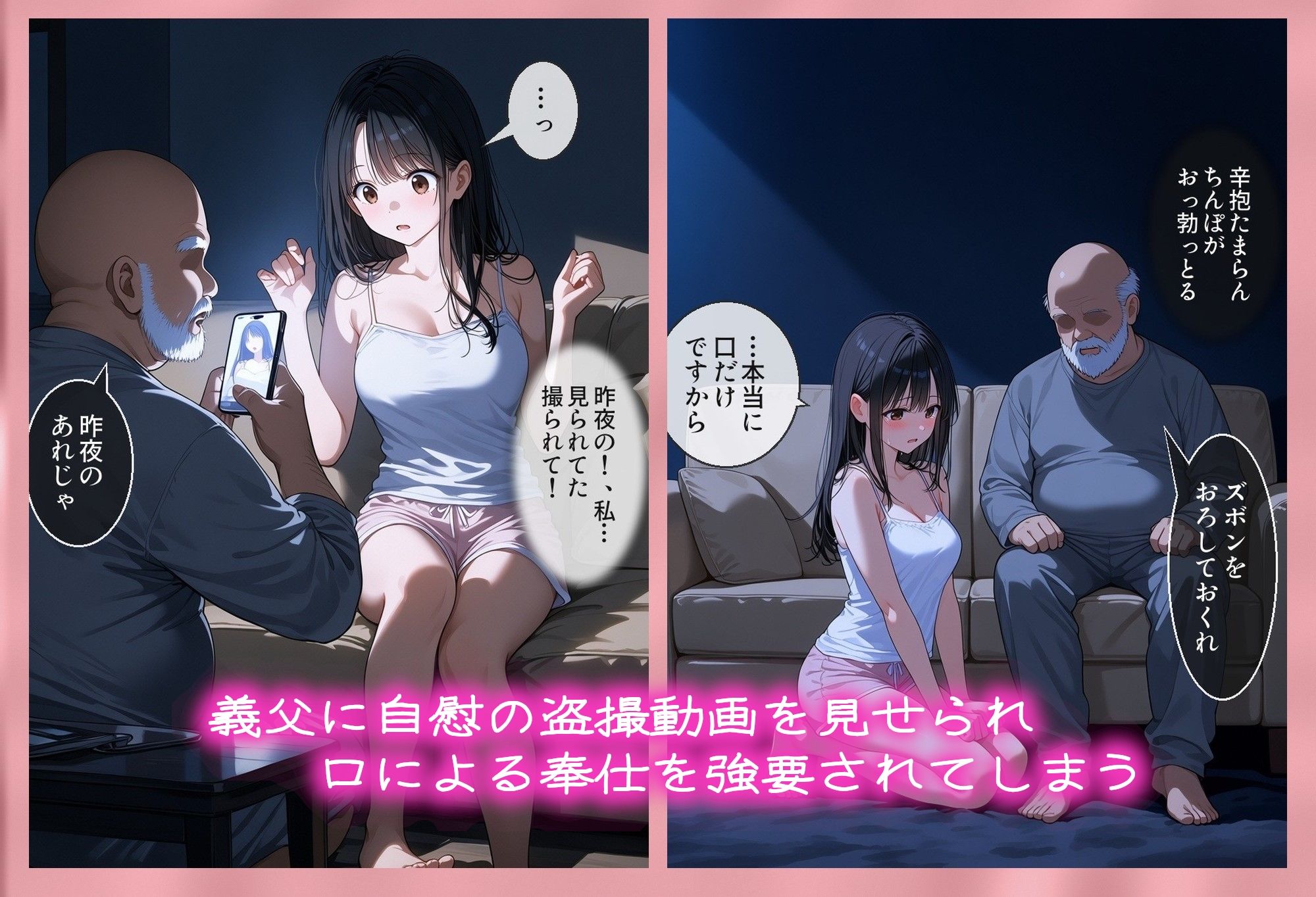 息子の嫁を〇姦  〜盗撮自慰動画で脅しフ〇ラを強要、そして…〜 サンプル画像4
