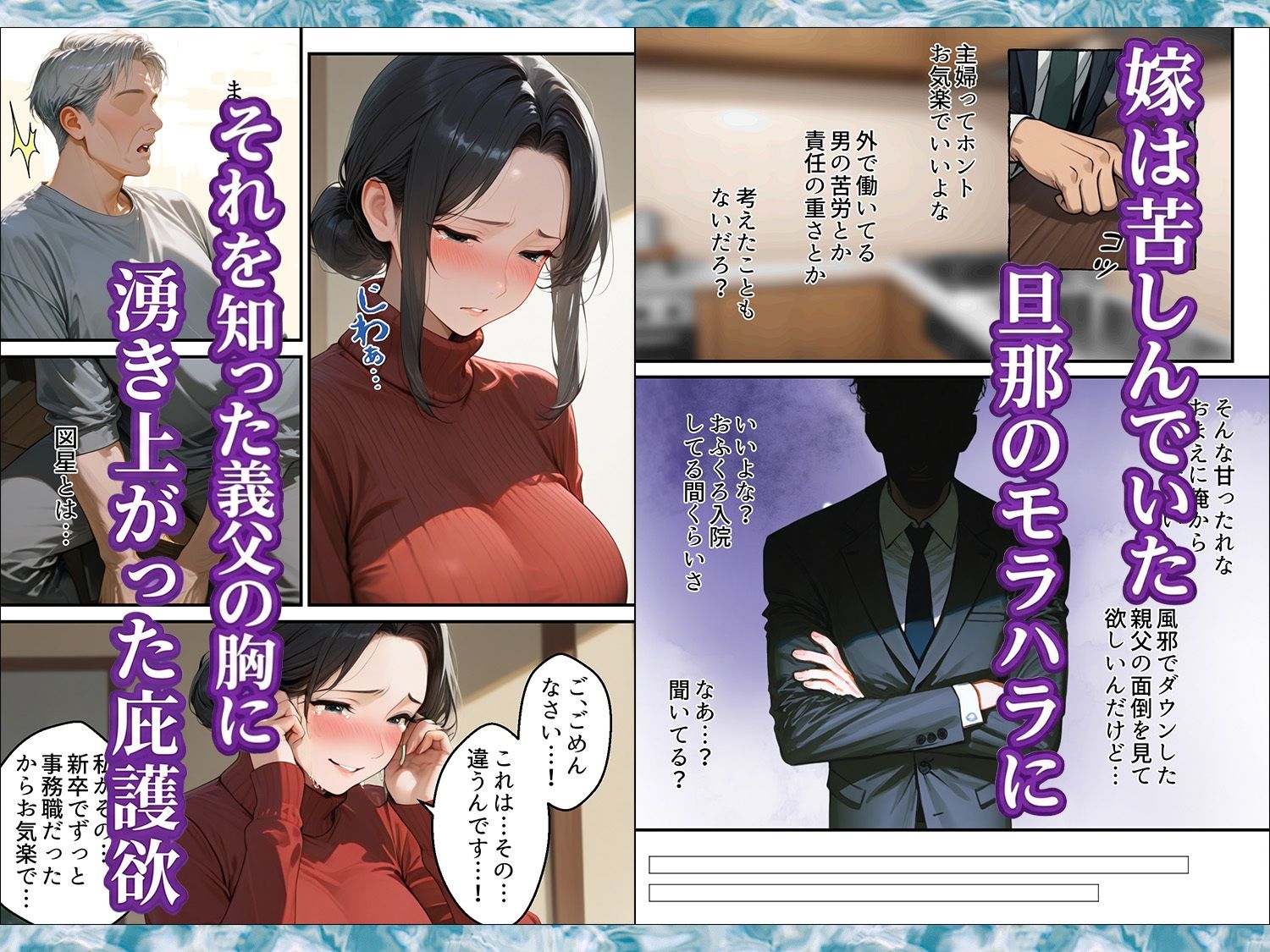 息子は知らない、義父のゆがんだ愛と執着・夫のモラハラに苦しむ清楚系巨乳妻の背徳 サンプル画像3