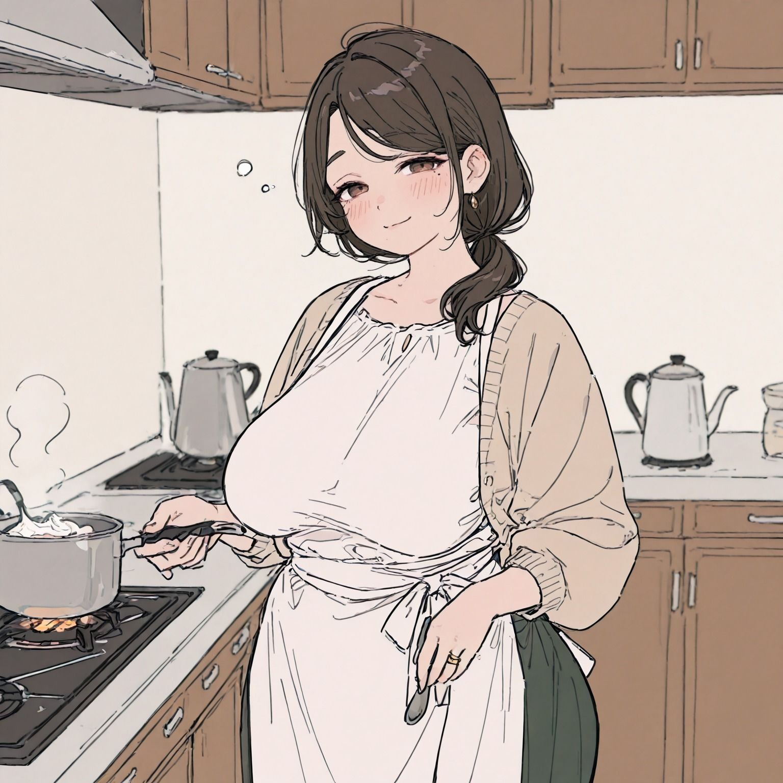 意外にもグロマンな隣人妻を尻穴でメス堕ちオホ声交尾 サンプル画像1