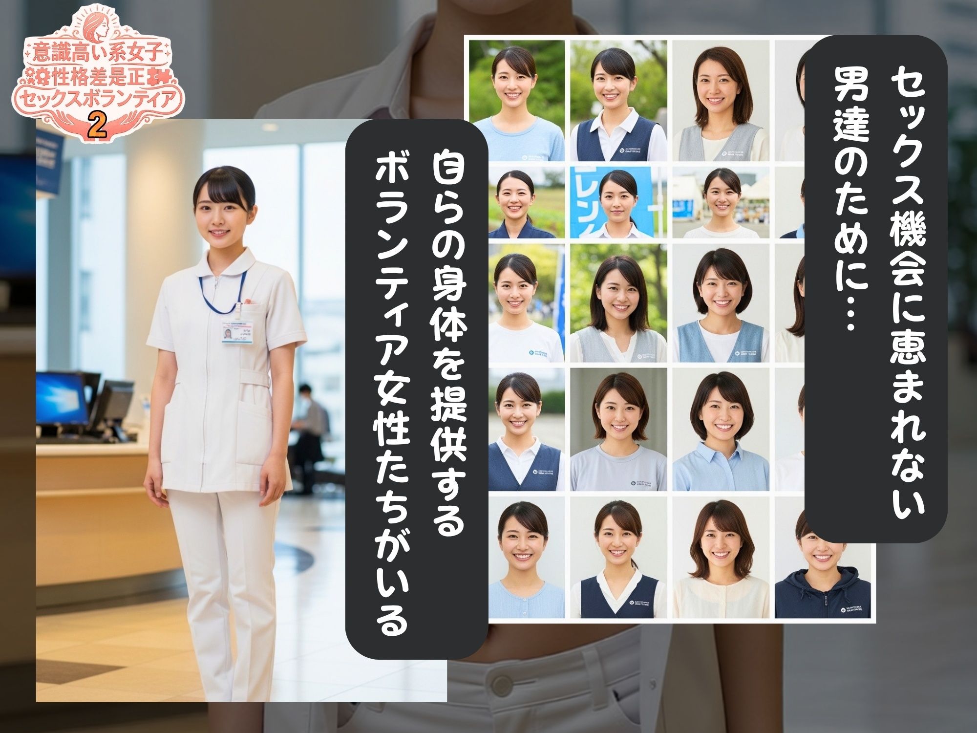 意識高い系女子  性格差是正  セックスボランティア2 サンプル画像1