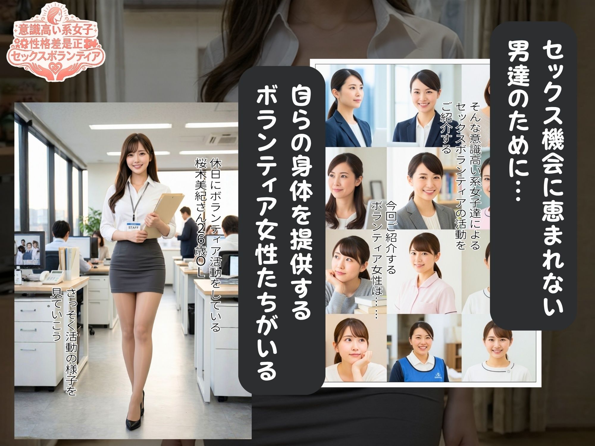意識高い系女子  性格差是正  セックスボランティア サンプル画像1