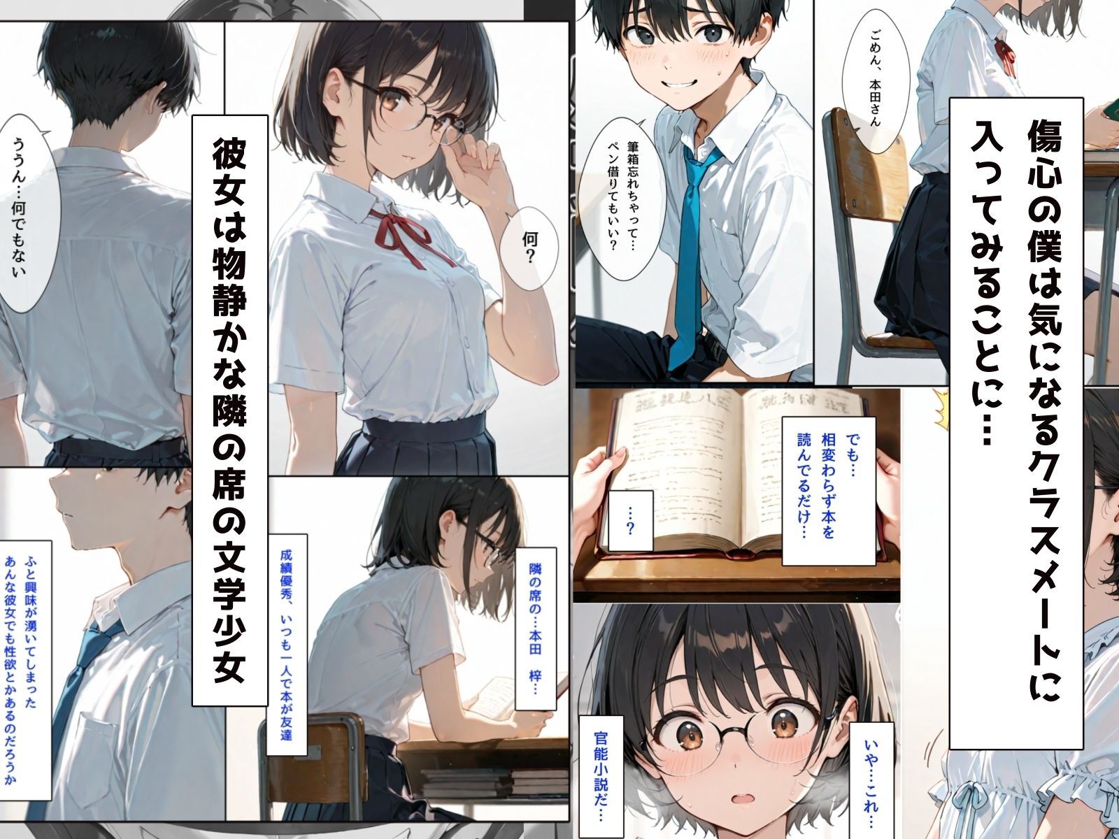 感覚同化〜文学少女にメス堕ちした僕〜 サンプル画像3