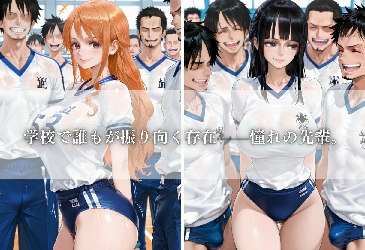憧れの巨乳な先輩と乱れまくる話 サンプル画像1