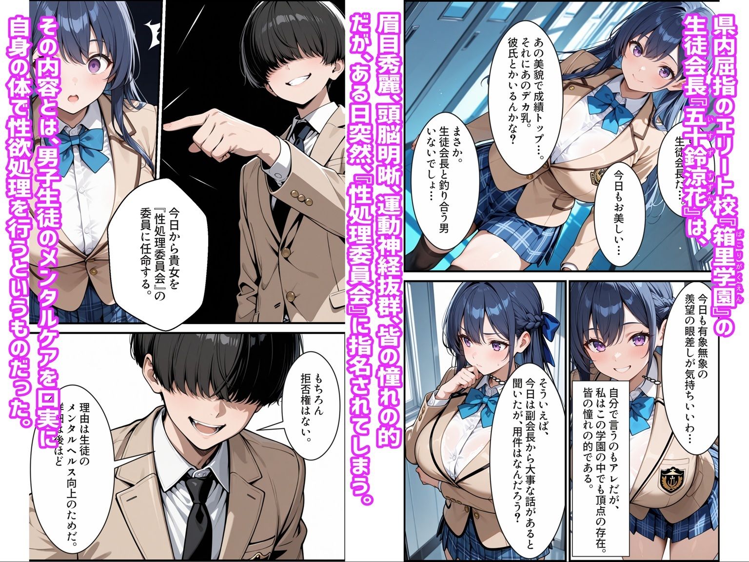 憧れの生徒会長は性処理肉便器 〜完全無欠の生徒会長、性処理委員に堕ちる〜 サンプル画像1