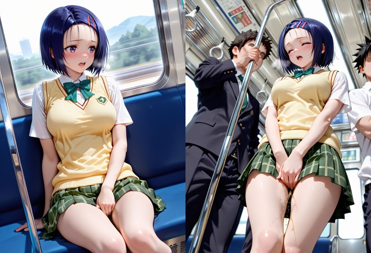 我慢できなく外でお漏らし サンプル画像3