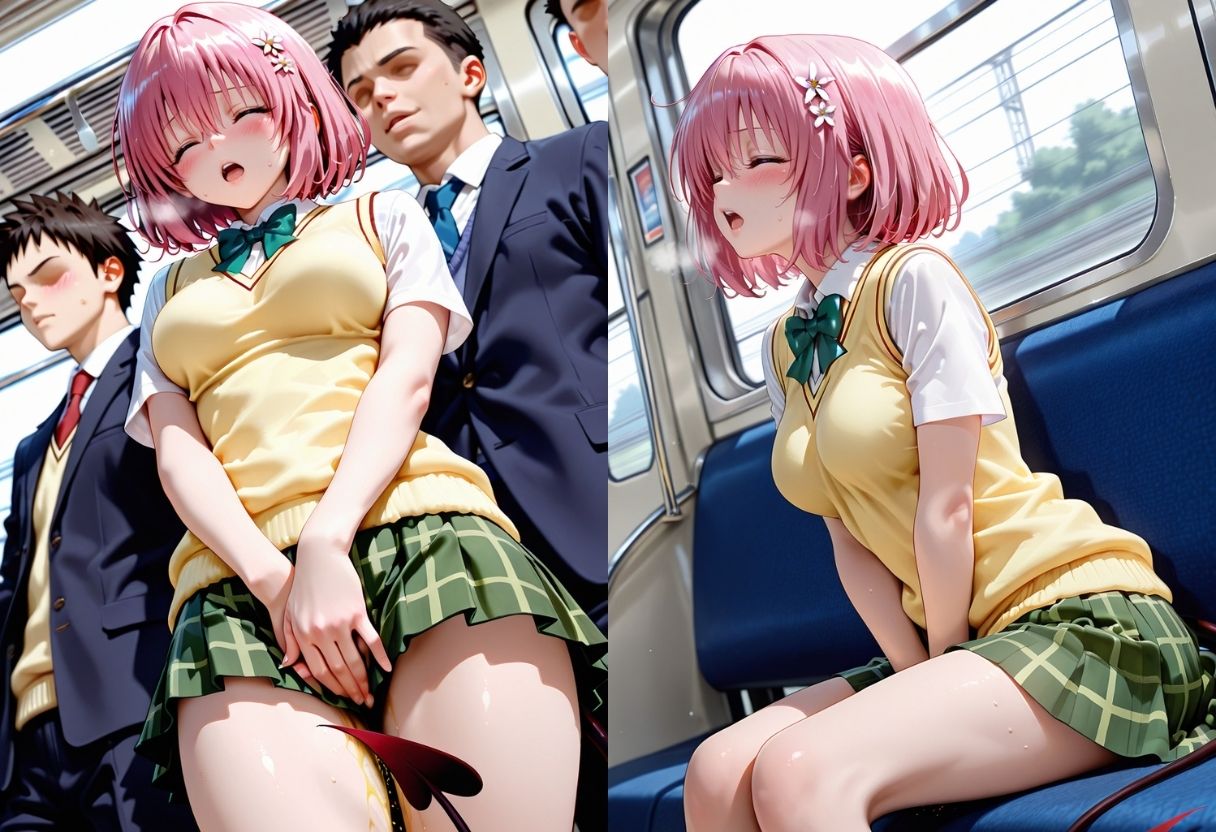 我慢できなく外でお漏らし サンプル画像7